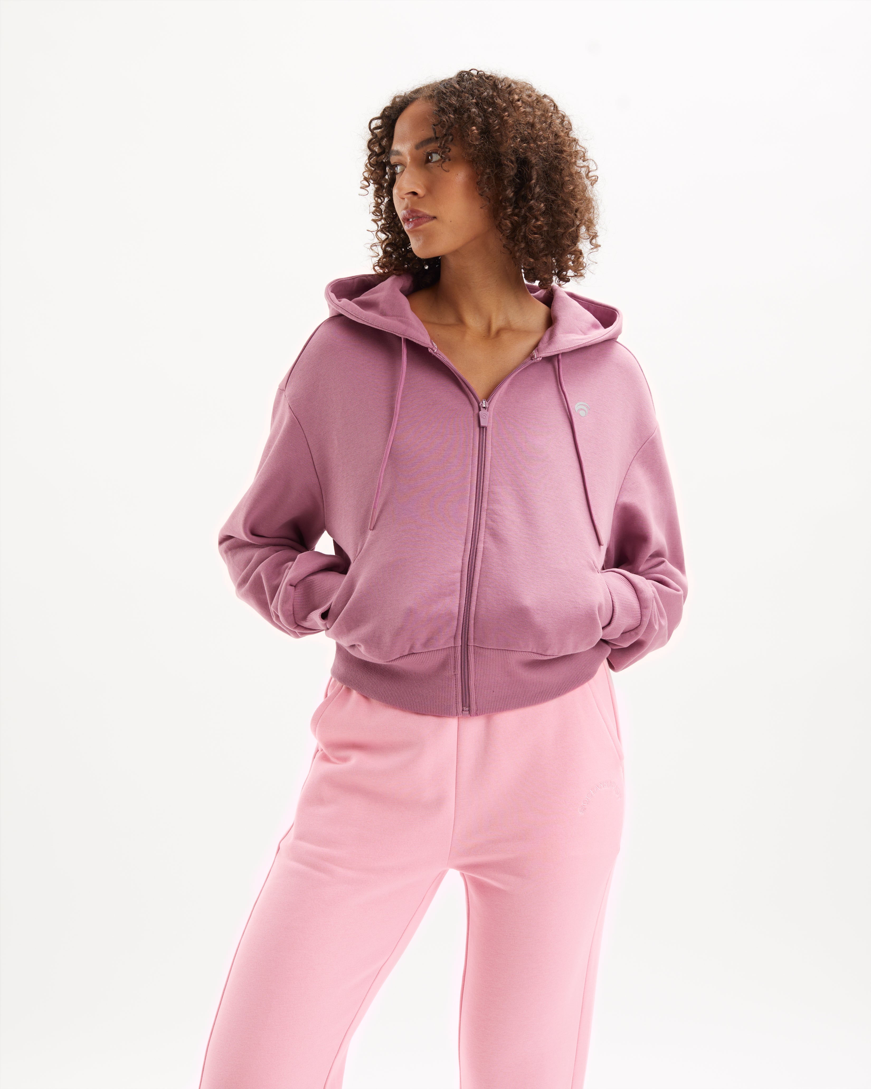 Trixy Zip Hoody - Yoga Hoody - Pink