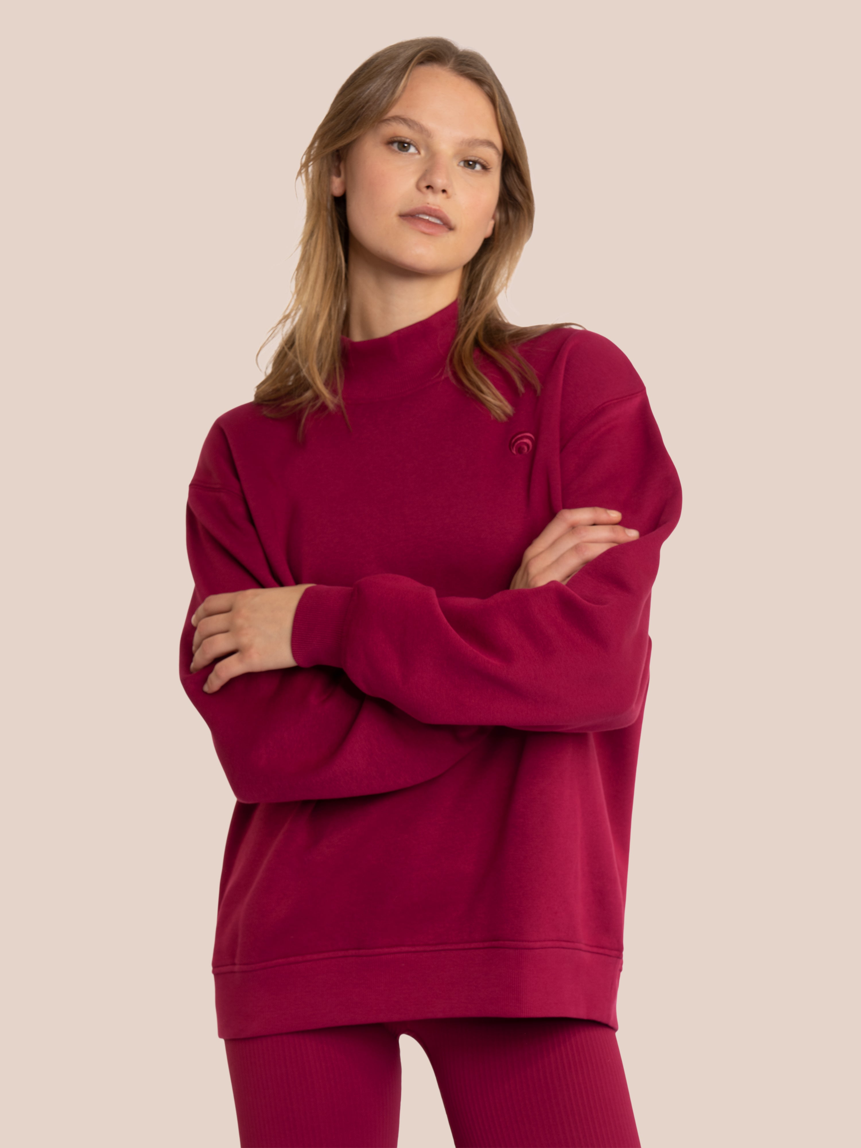 Shay Sweater - Yoga Sweater - Plum