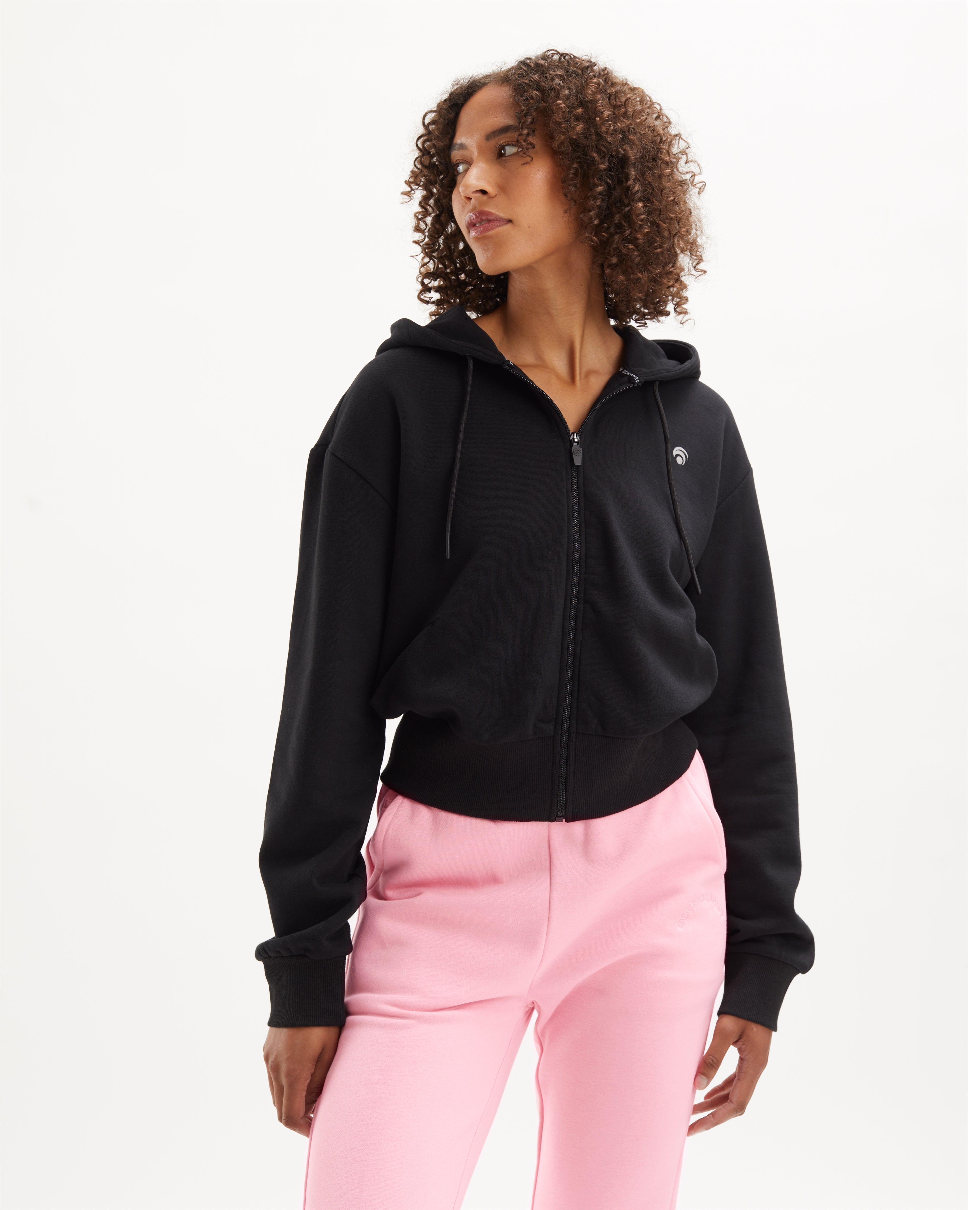 Trixy Zip Hoody - Yoga Hoody - Black