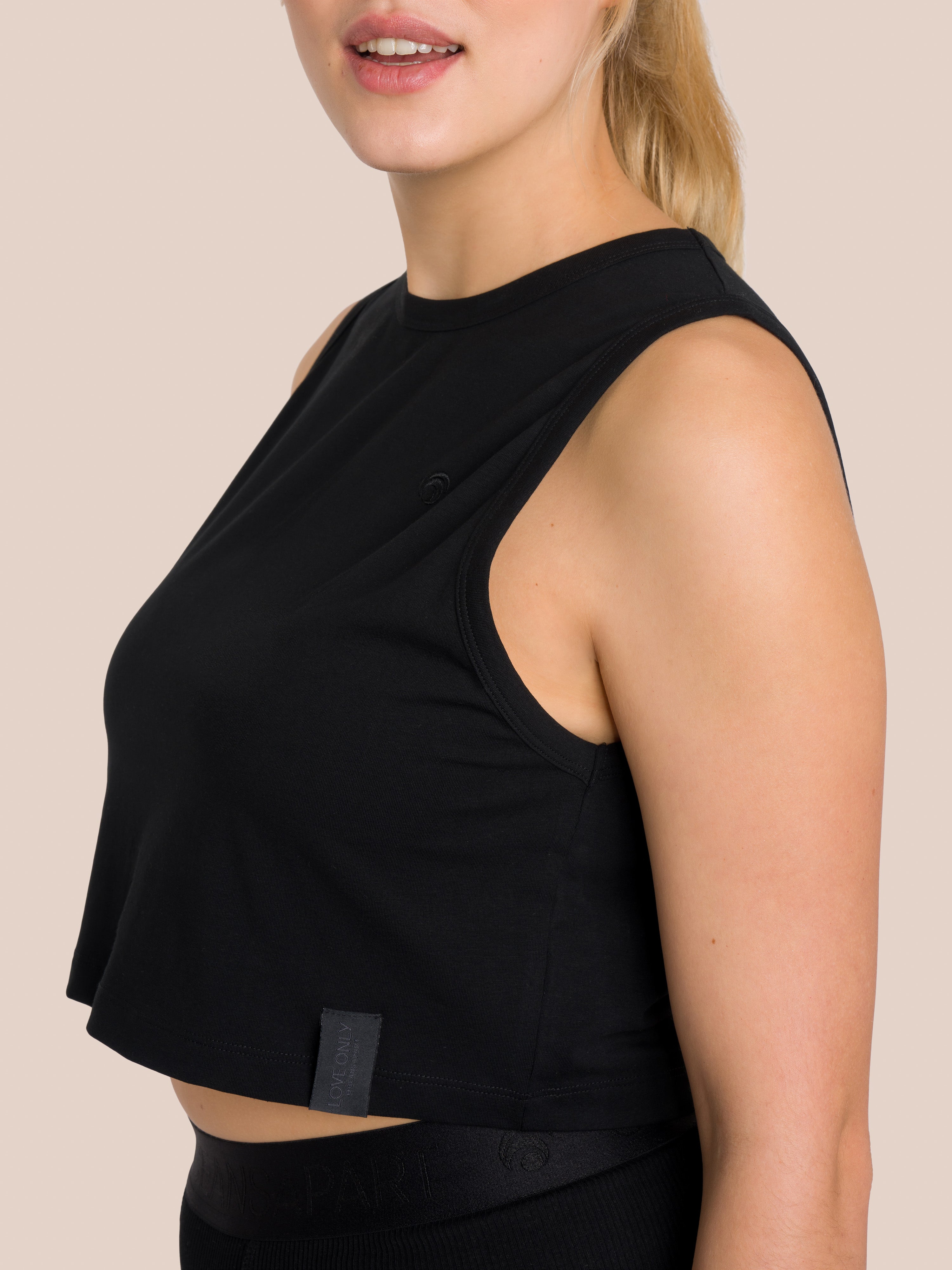 Ariel Cropped Tank Top - Yoga Tank Top