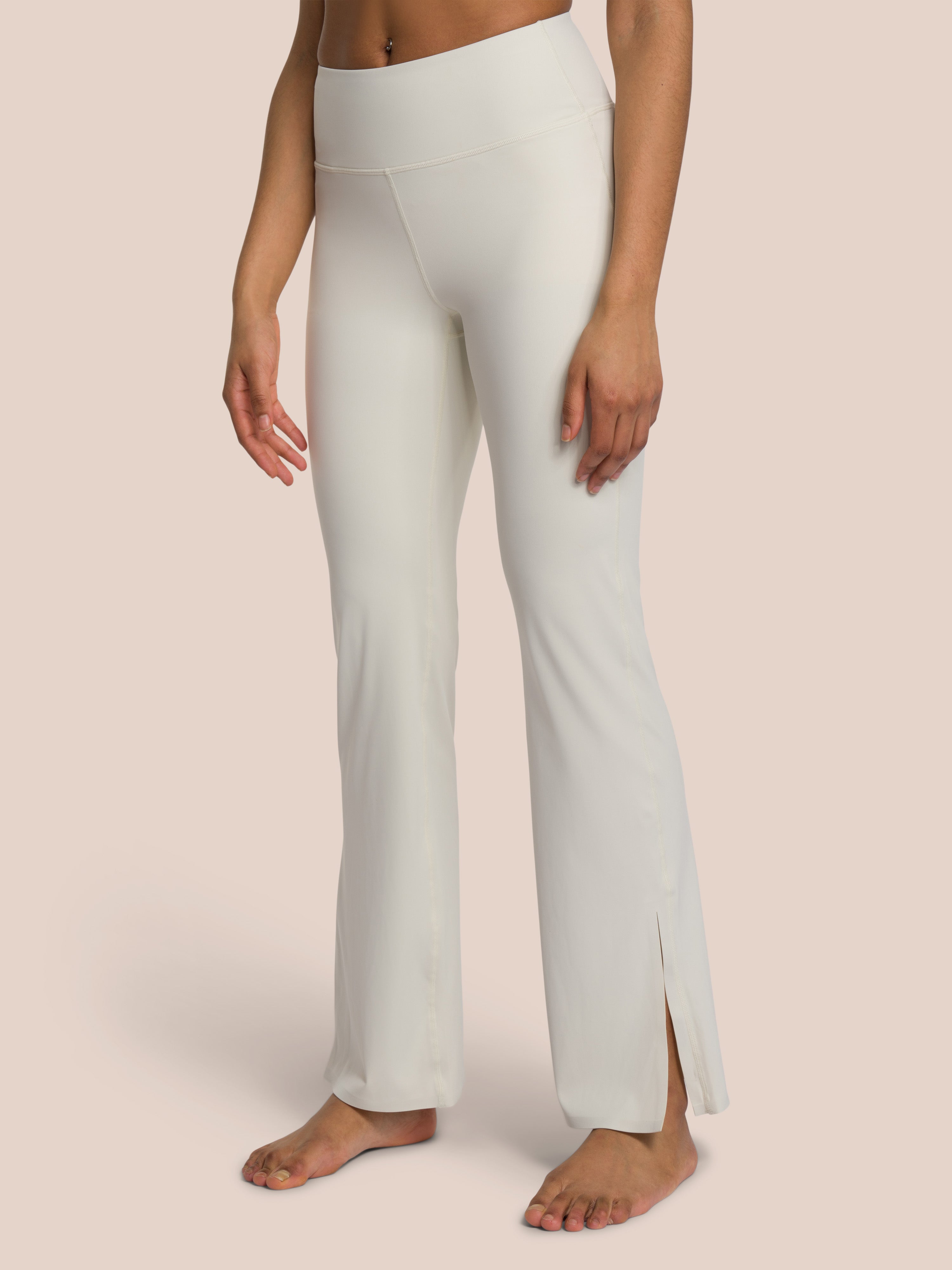 Venus Flared Leggings - Yoga Leggings - Beige