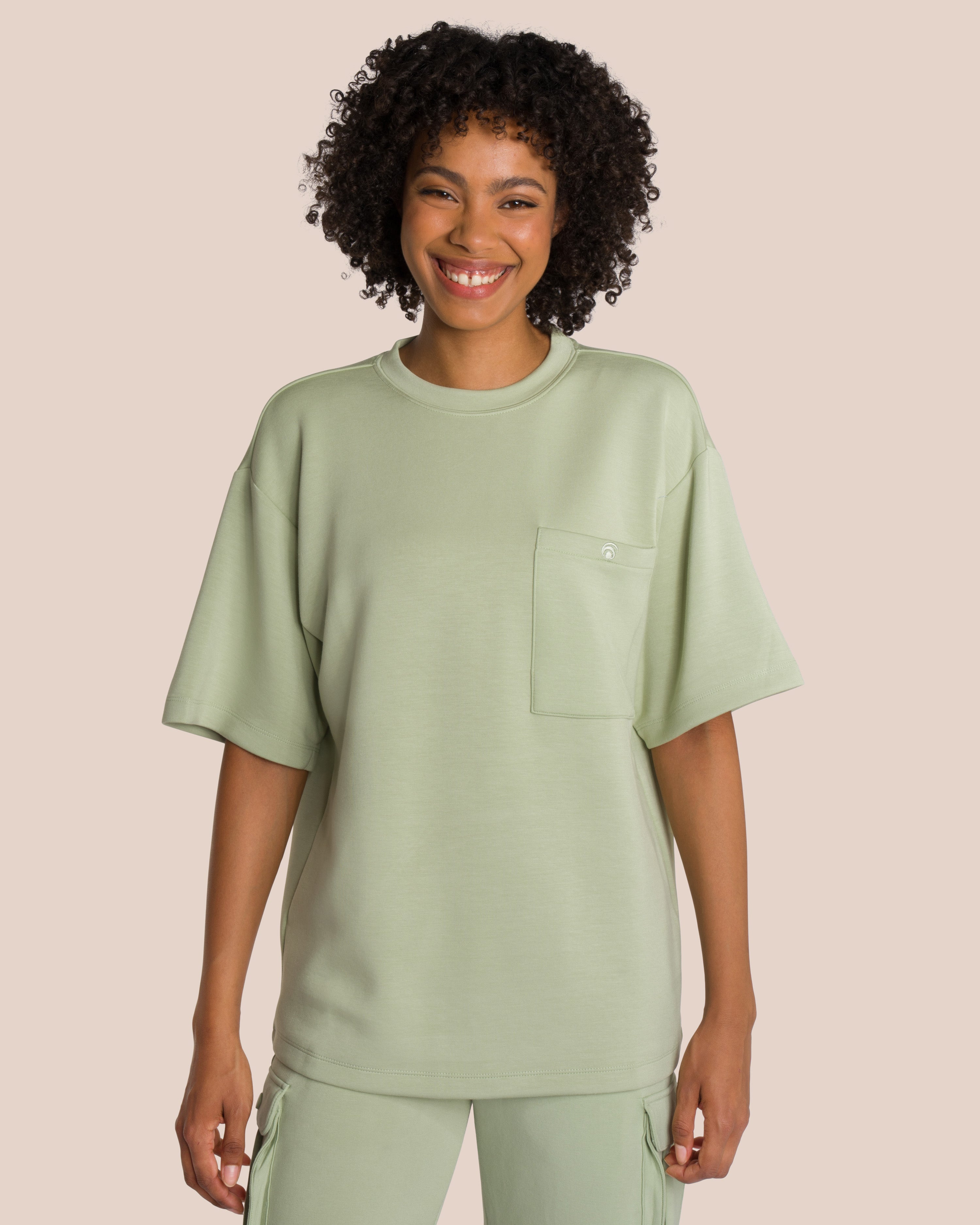 Cruz T-Shirt Set - Sage Green