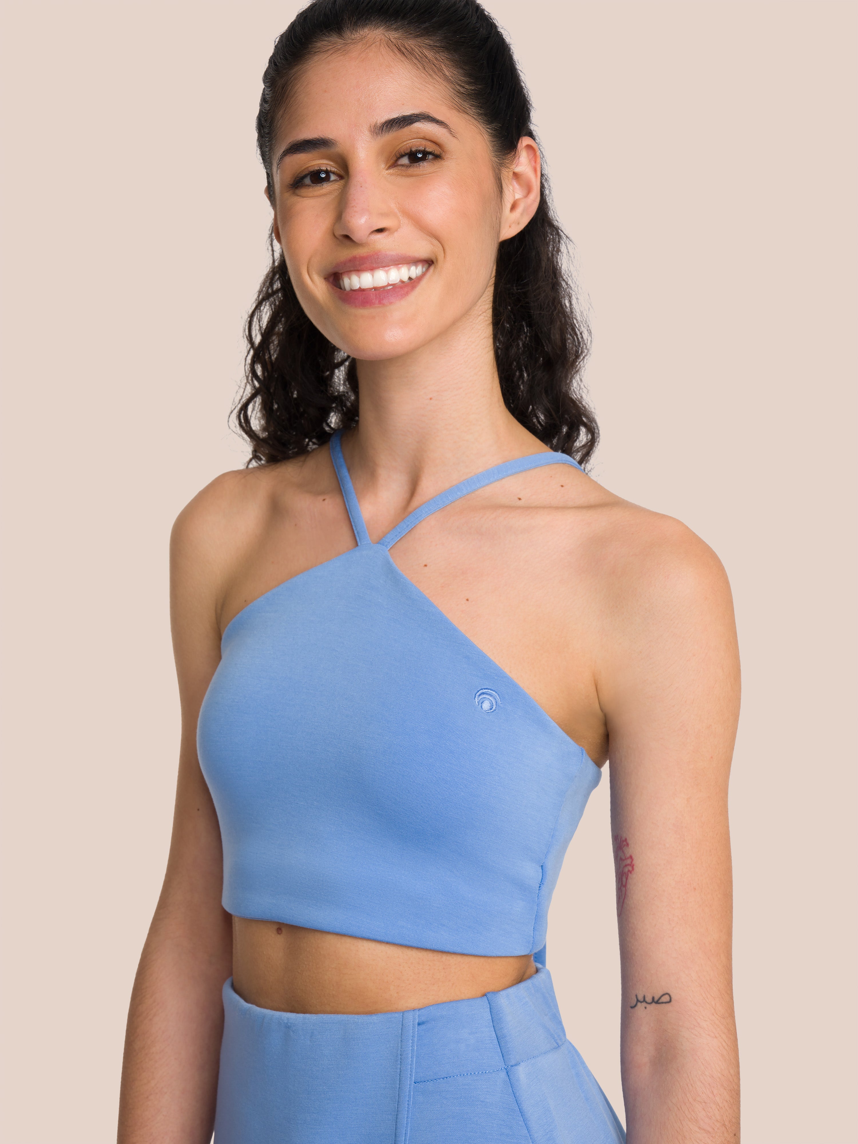 Cruz Bra - Yoga Bra - Blue