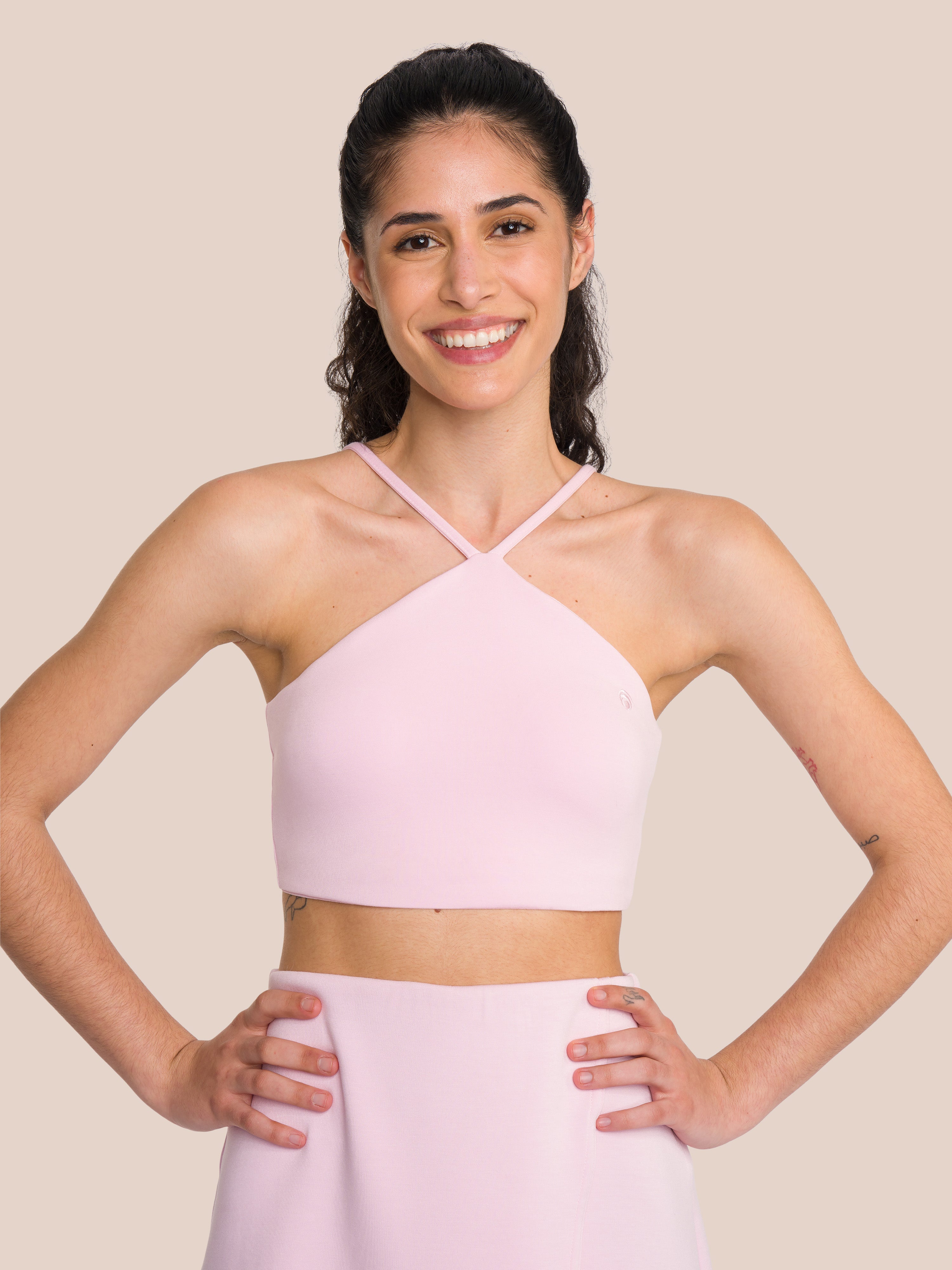 Cruz Bra - Yoga Bra - Pink