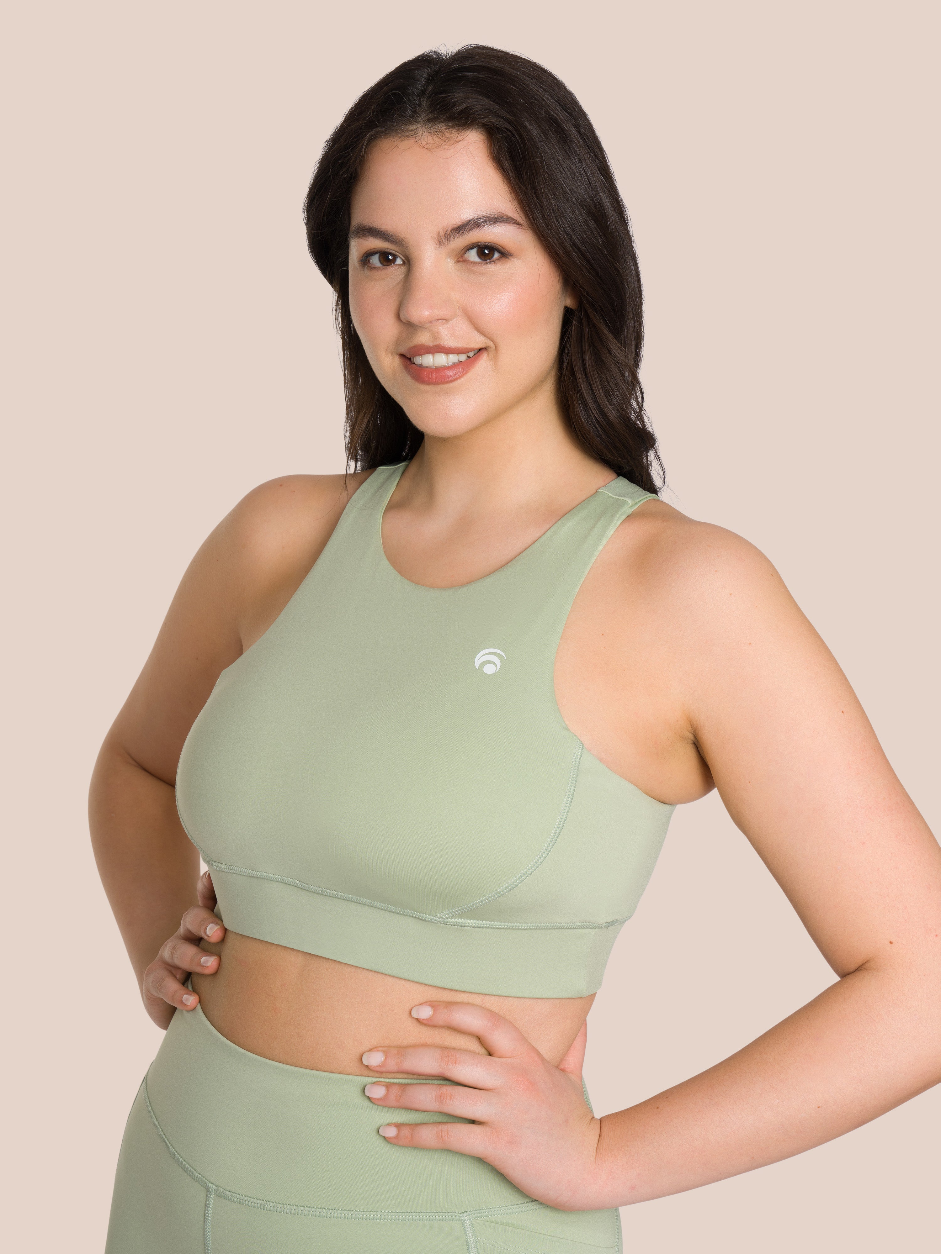 Soho Crew Bra - Yoga Bra - Green