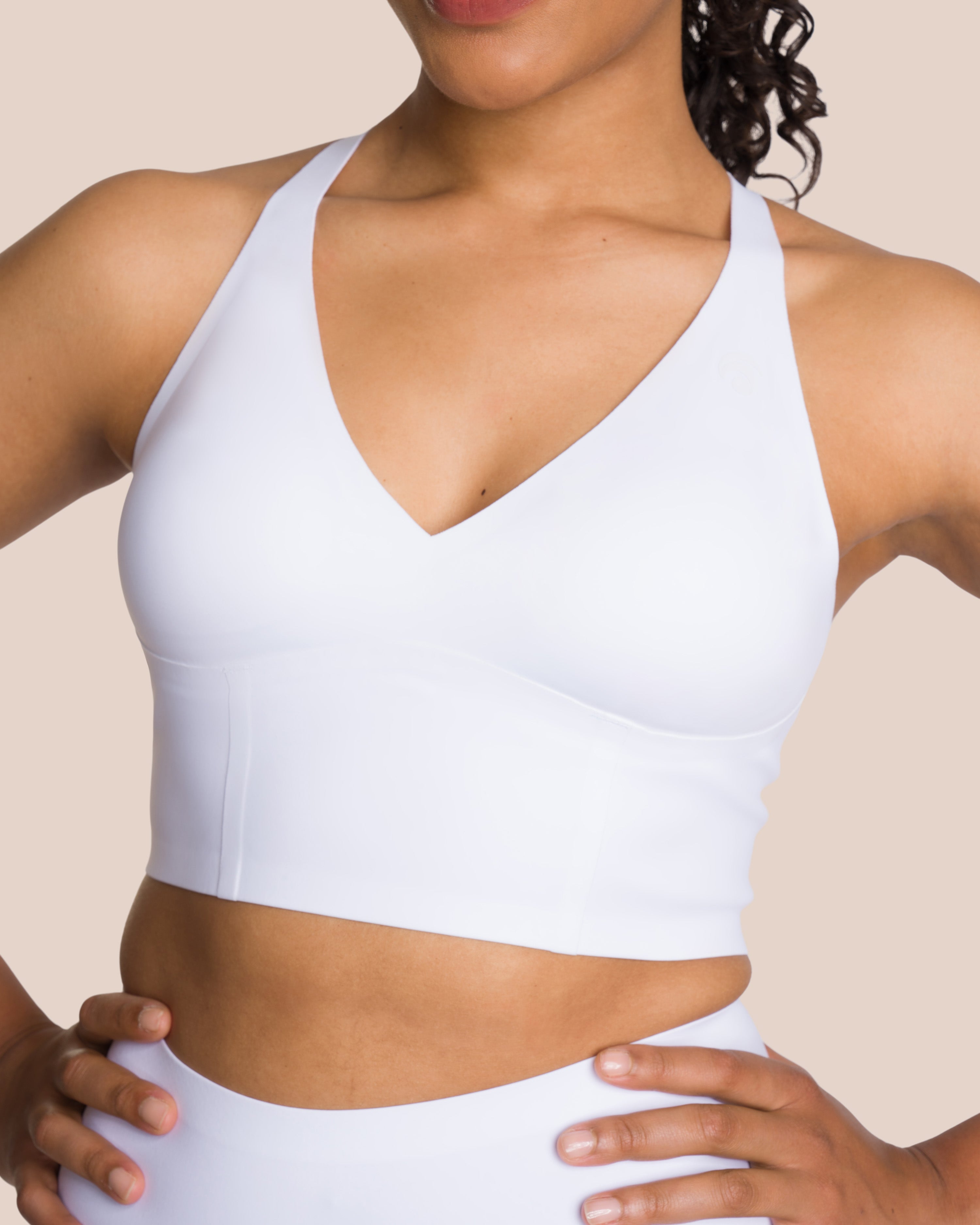 Hope Top - Yoga Bra - White