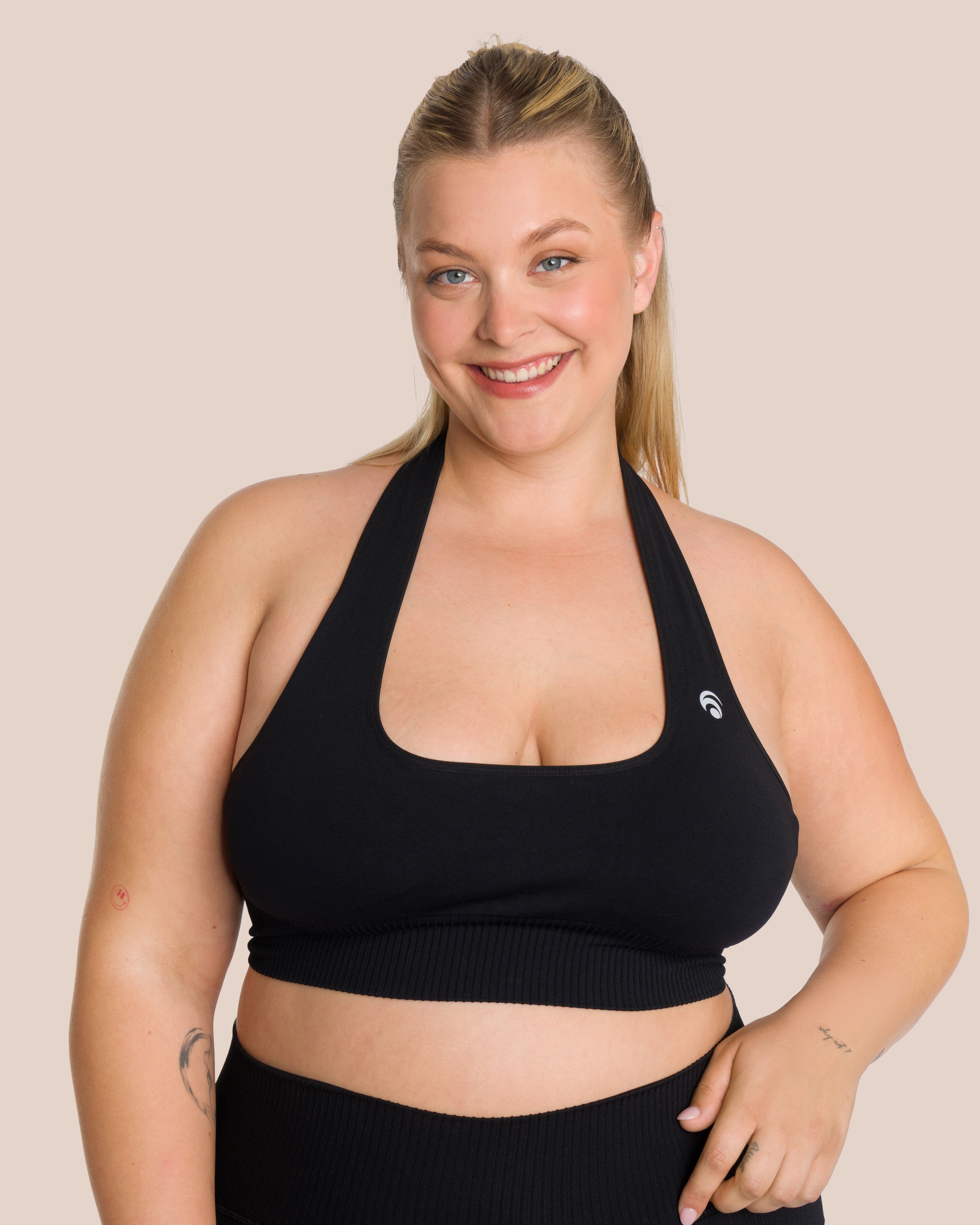 Sydney Neckholder BH - Yoga Bra - Black