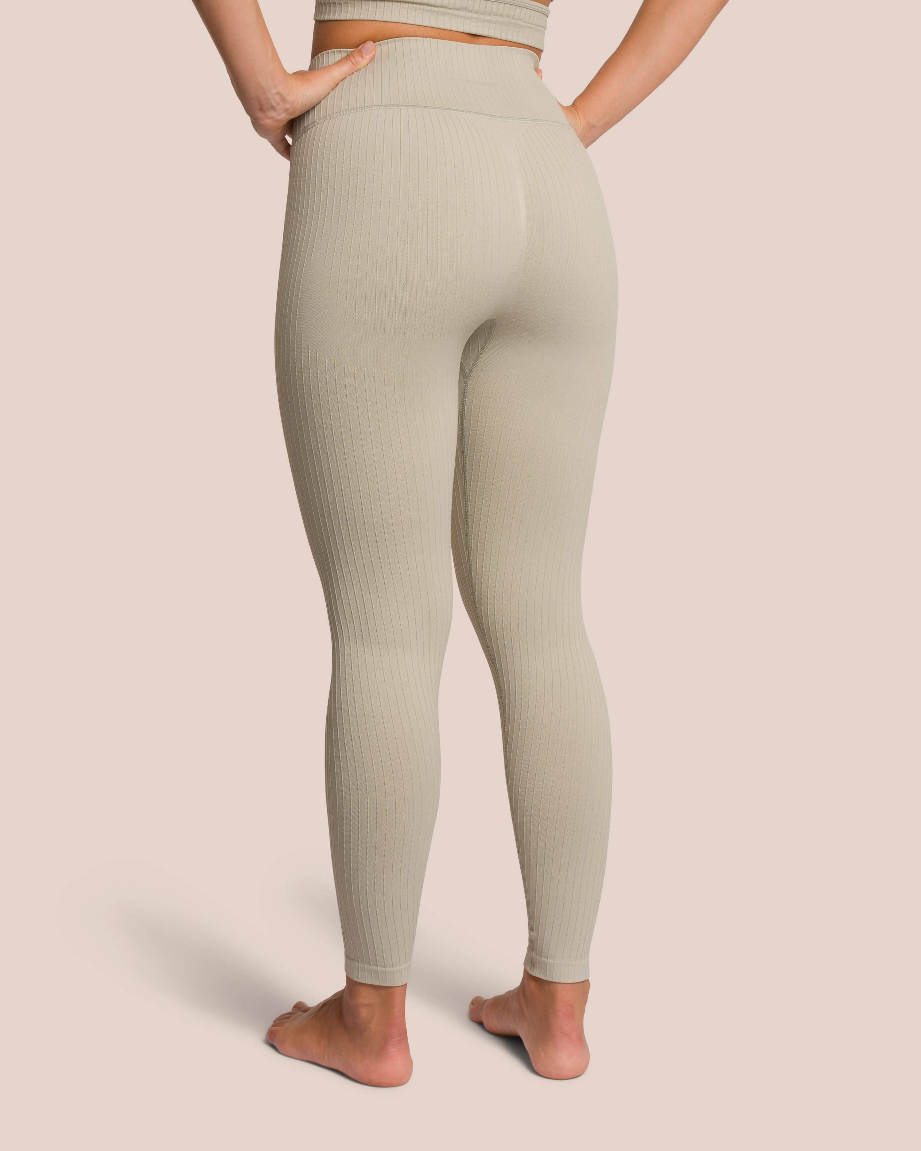Elodie Asymmetric Set - Tan - Yoga Set