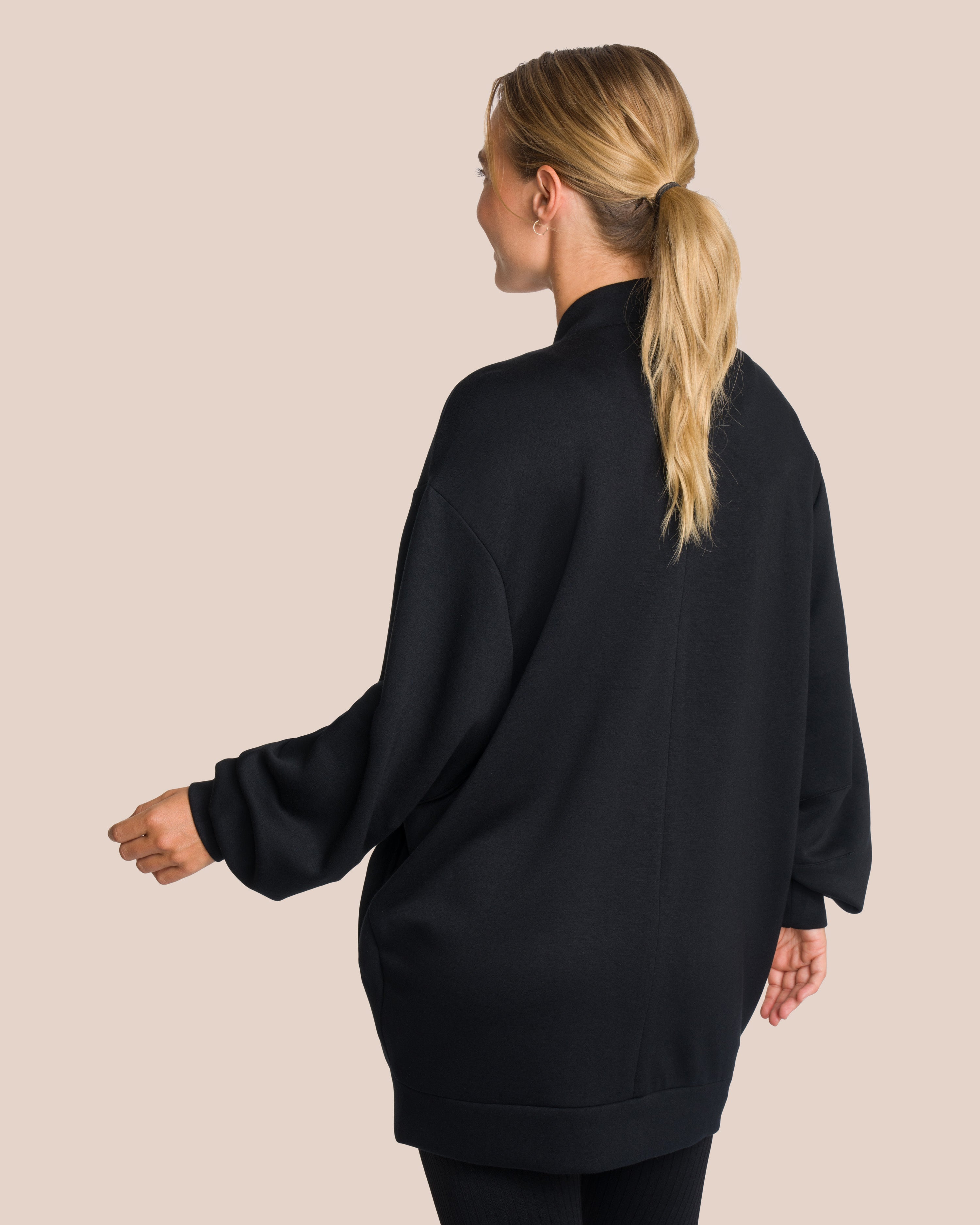 Elodie Bomber Jacket Set Deluxe - Black - Yoga Set