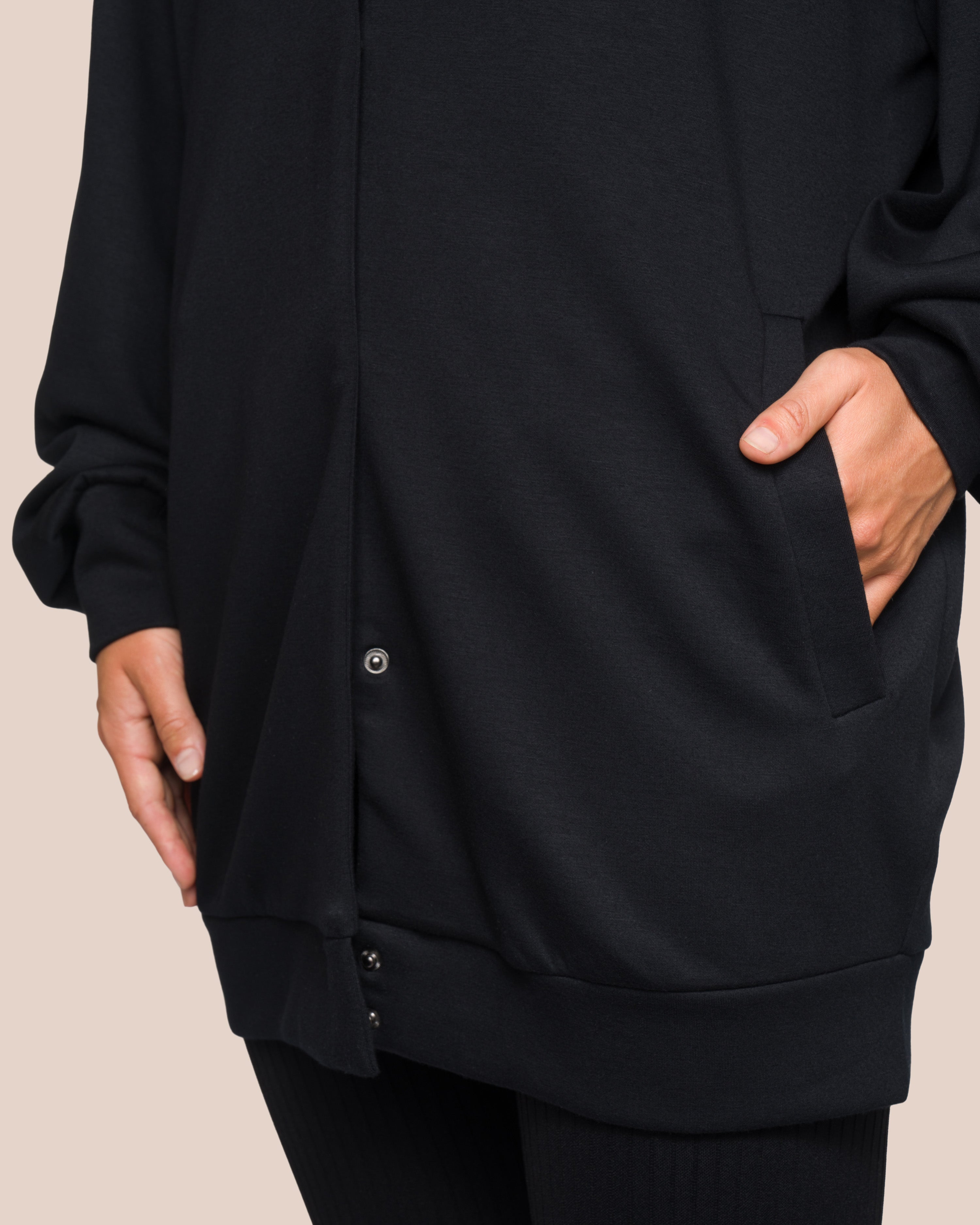 Elodie Bomber Jacket Set Deluxe - Black - Yoga Set