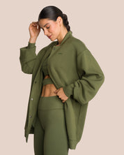 Elodie Bomber Jacket Set Deluxe - Deep Pine Green