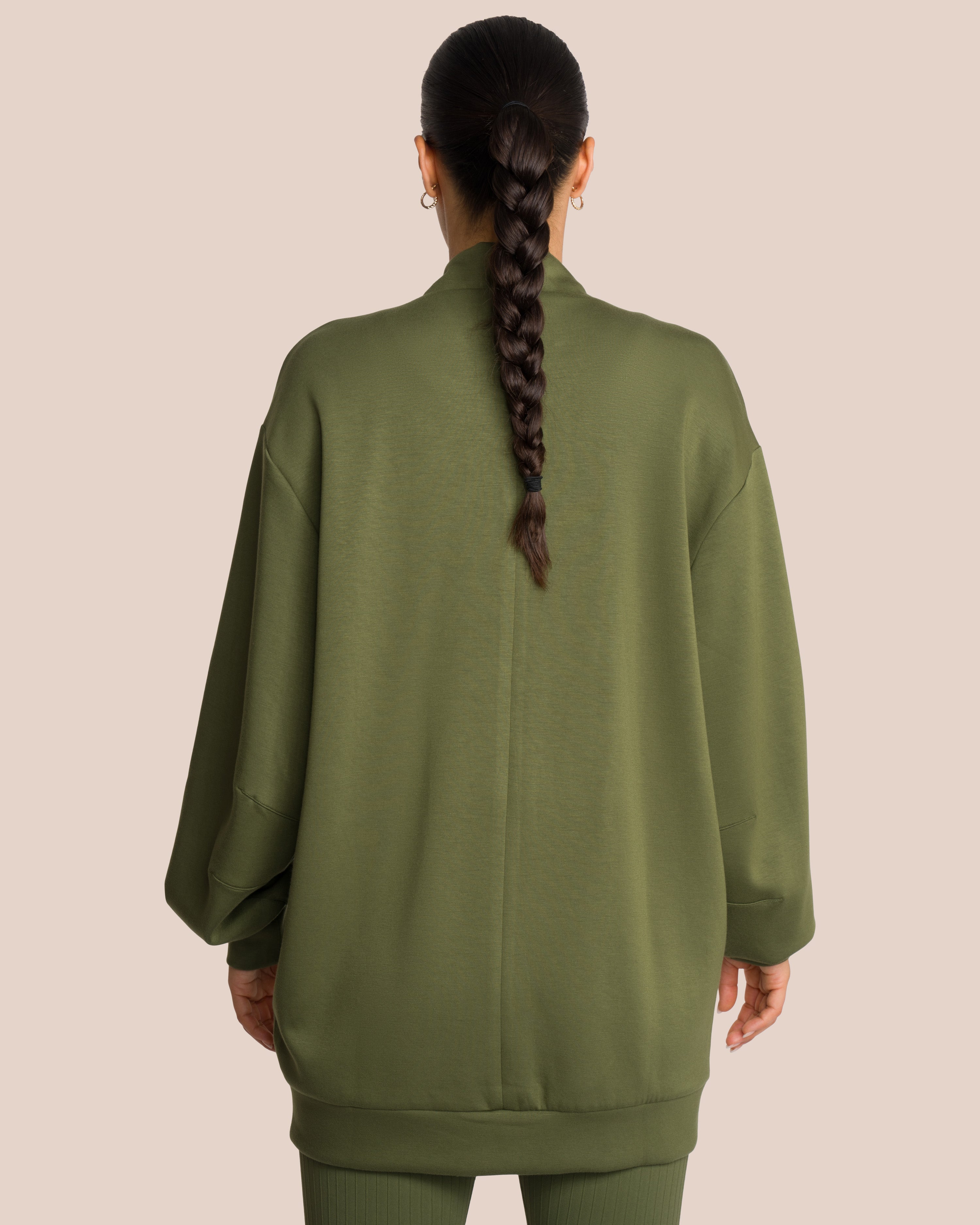 Elodie Bomber Jacket Set Deluxe - Deep Pine Green - Yoga Set