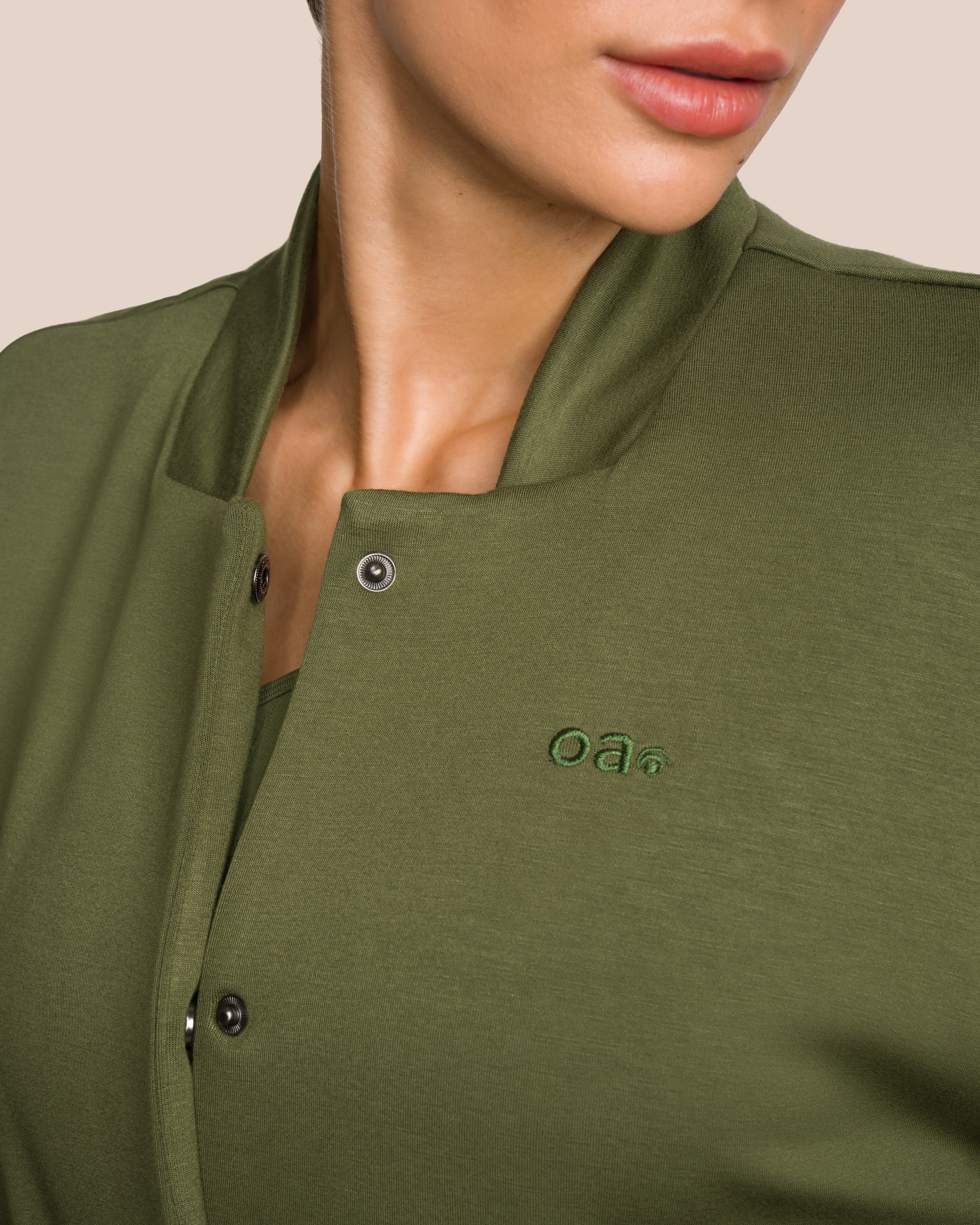 Elodie Bomber Jacket Set Deluxe - Deep Pine Green - Yoga Set