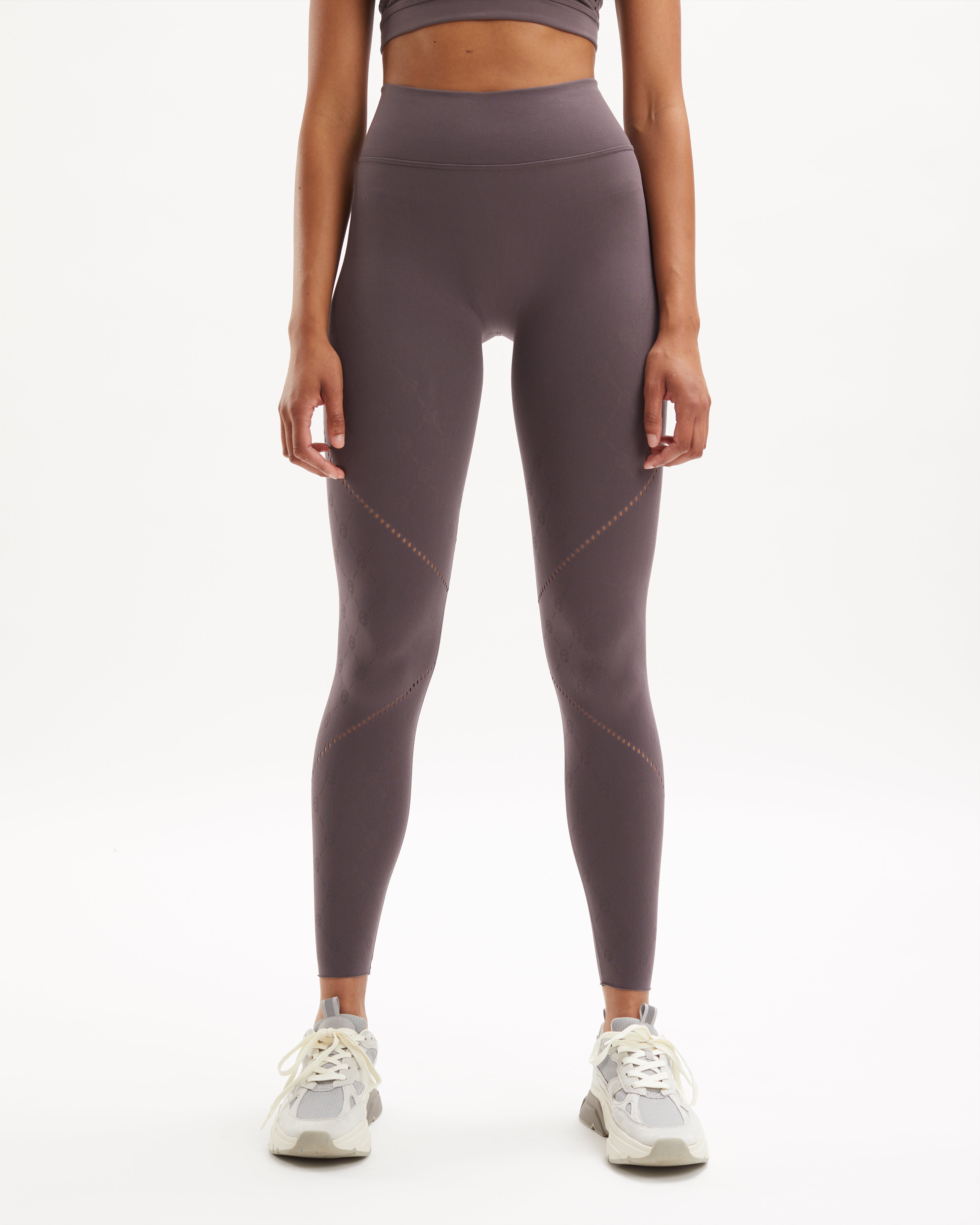 Noelle Wrap Knit Pant - Yoga Leggings - Grey
