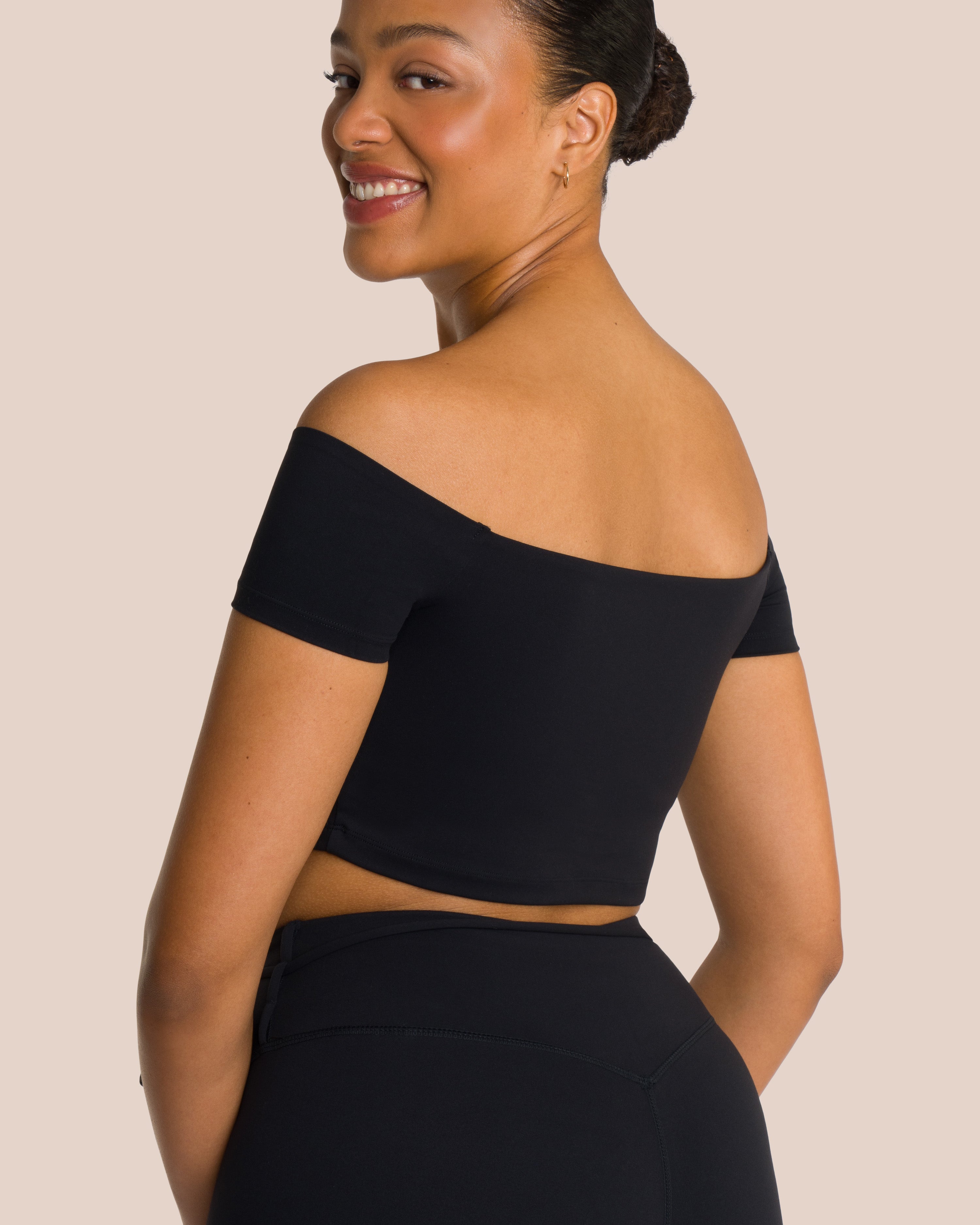 Gianna Off Shoulder Top - Yoga Top
