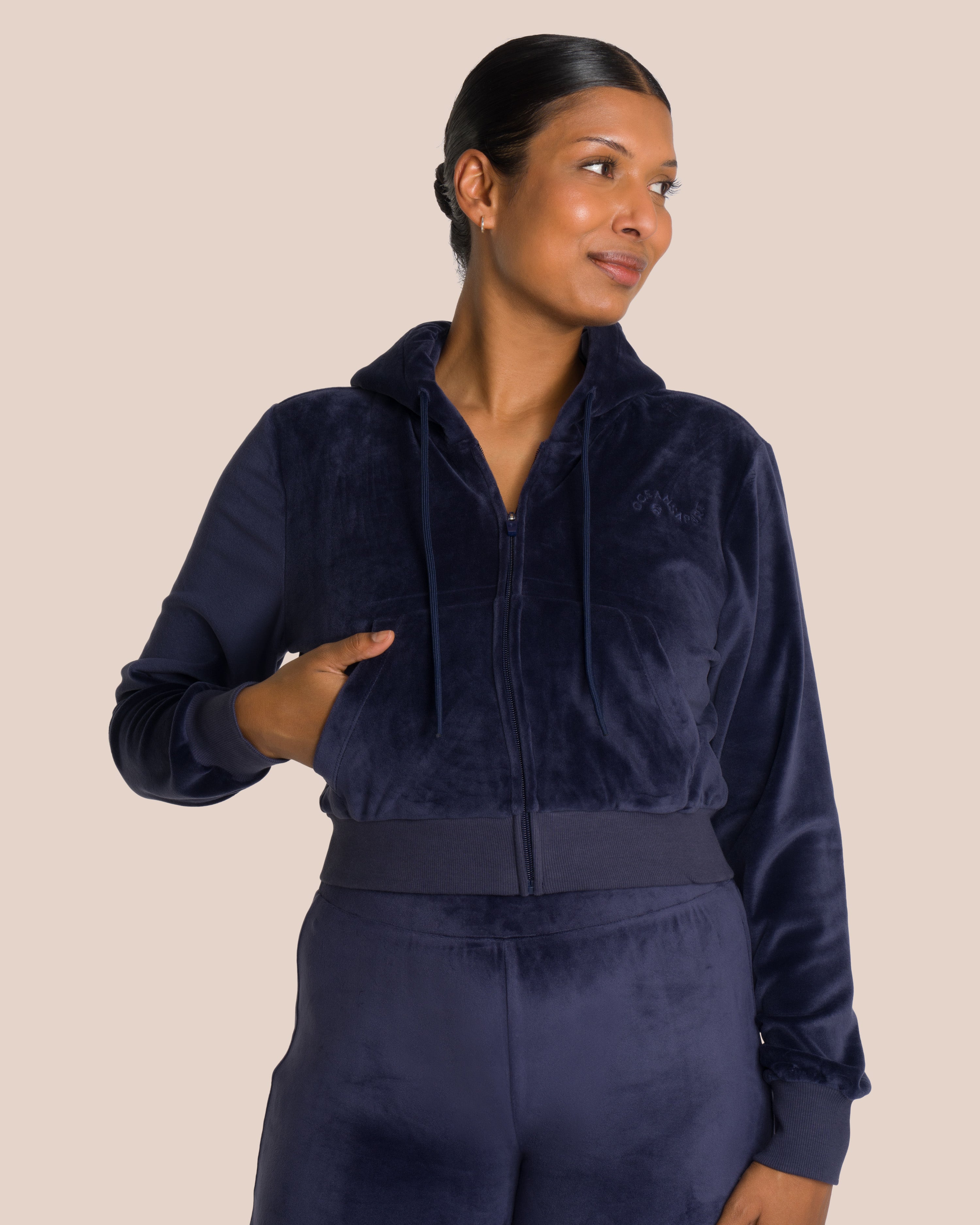 Kelly Zip Hoody - Yoga Hoody - Blue