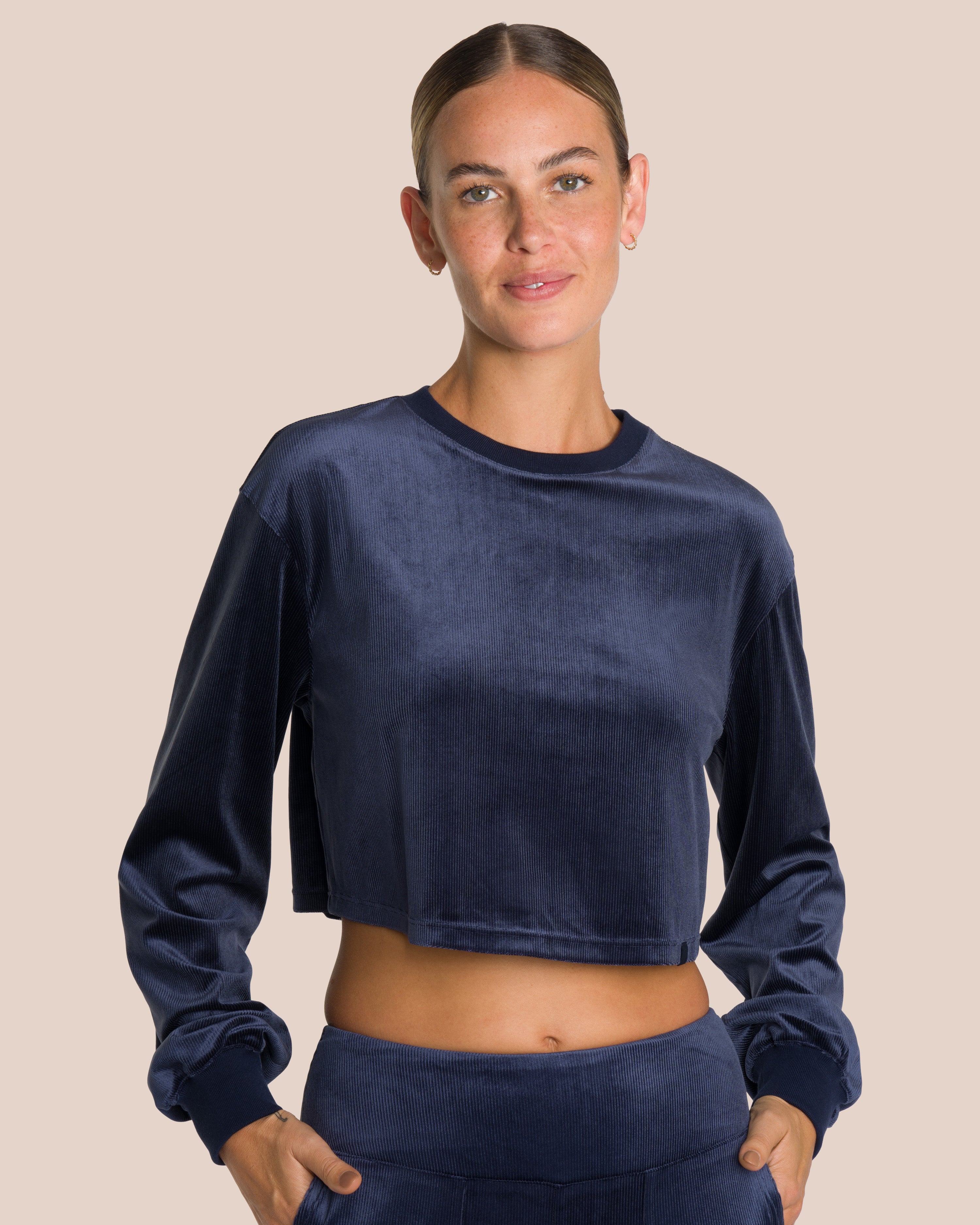 Eden Crewneck - Yoga Sweater - Blue
