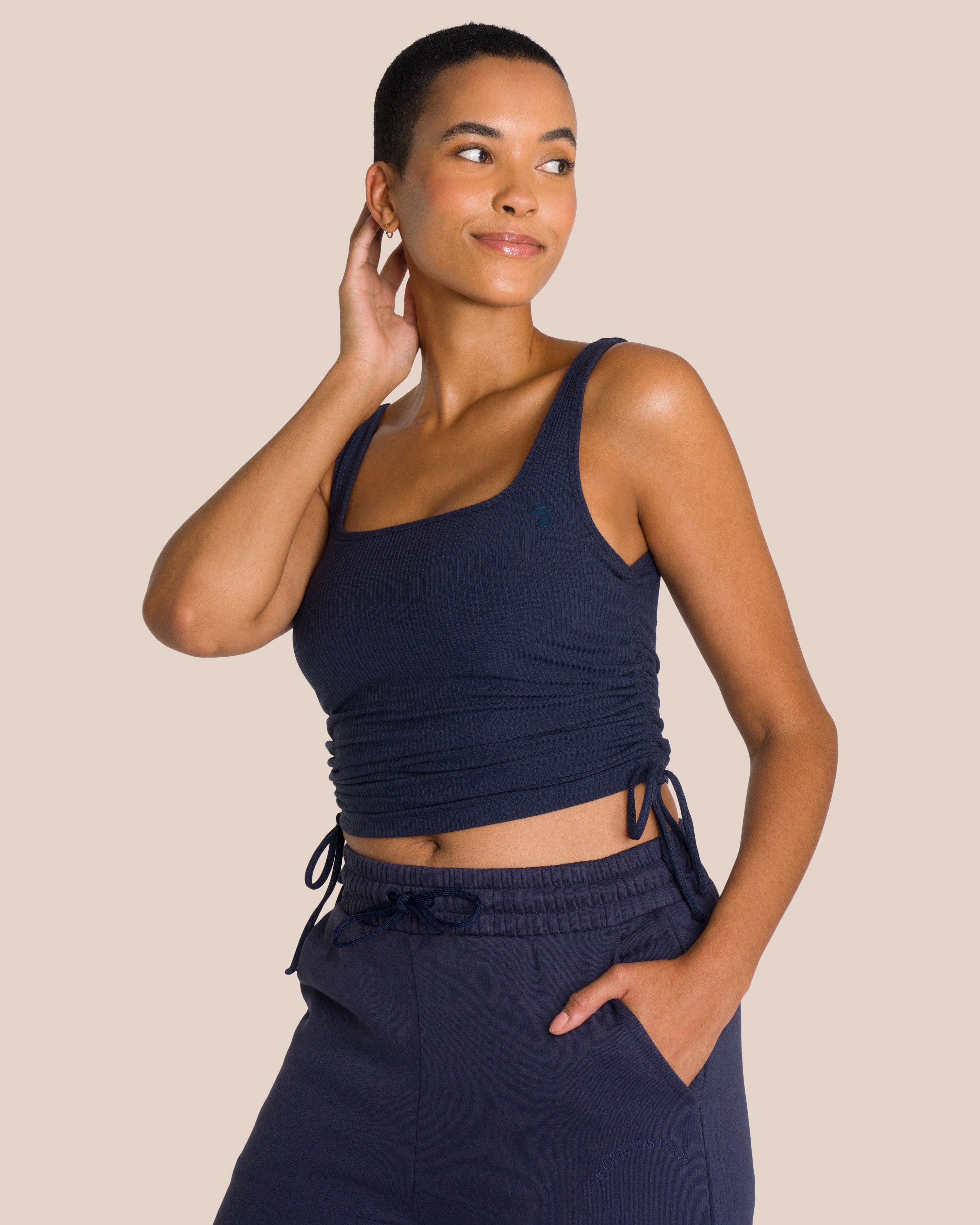 Cameron Top - Yoga Top - Blue