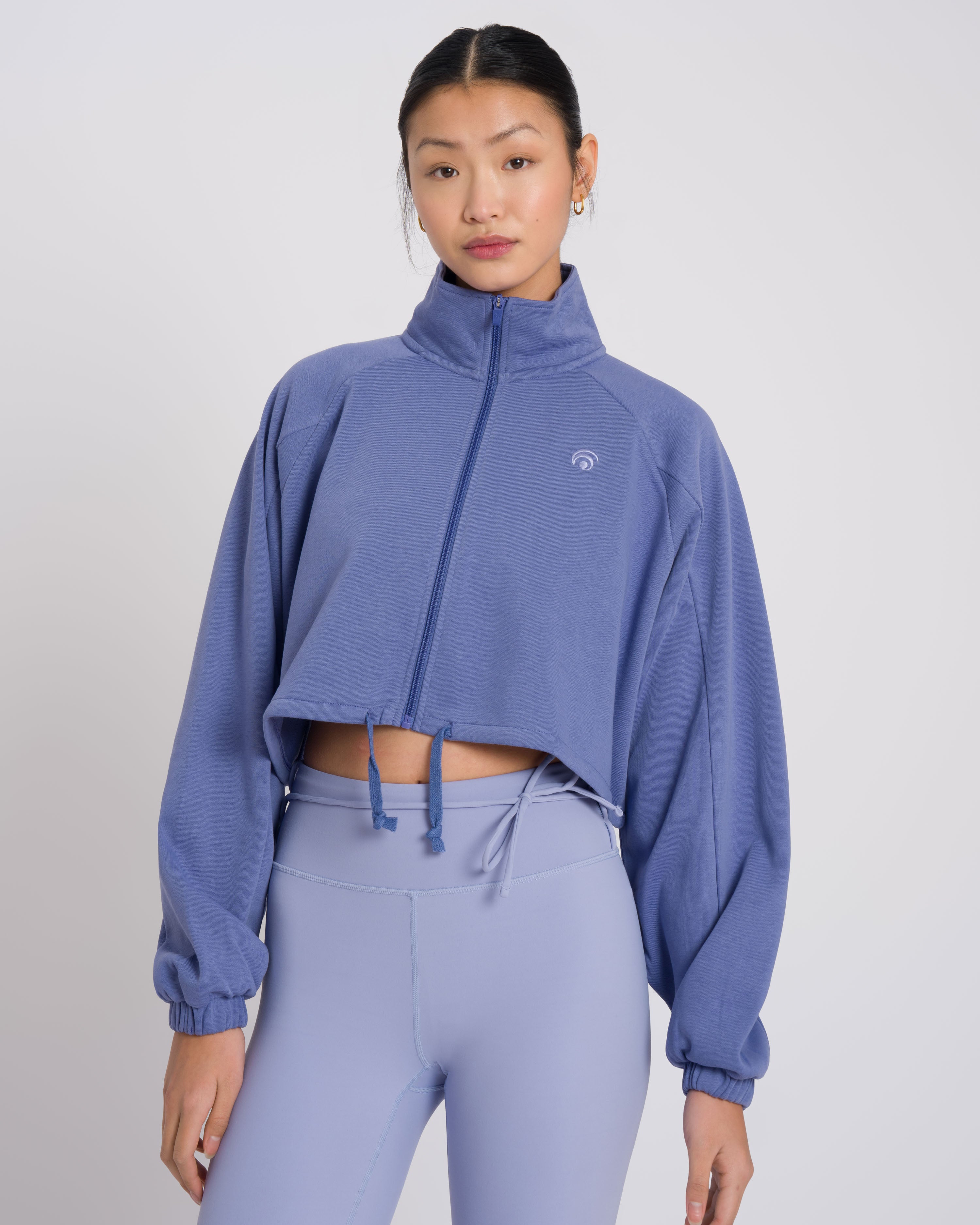 Gianna Zip Sweater - Yoga Sweater - Blue