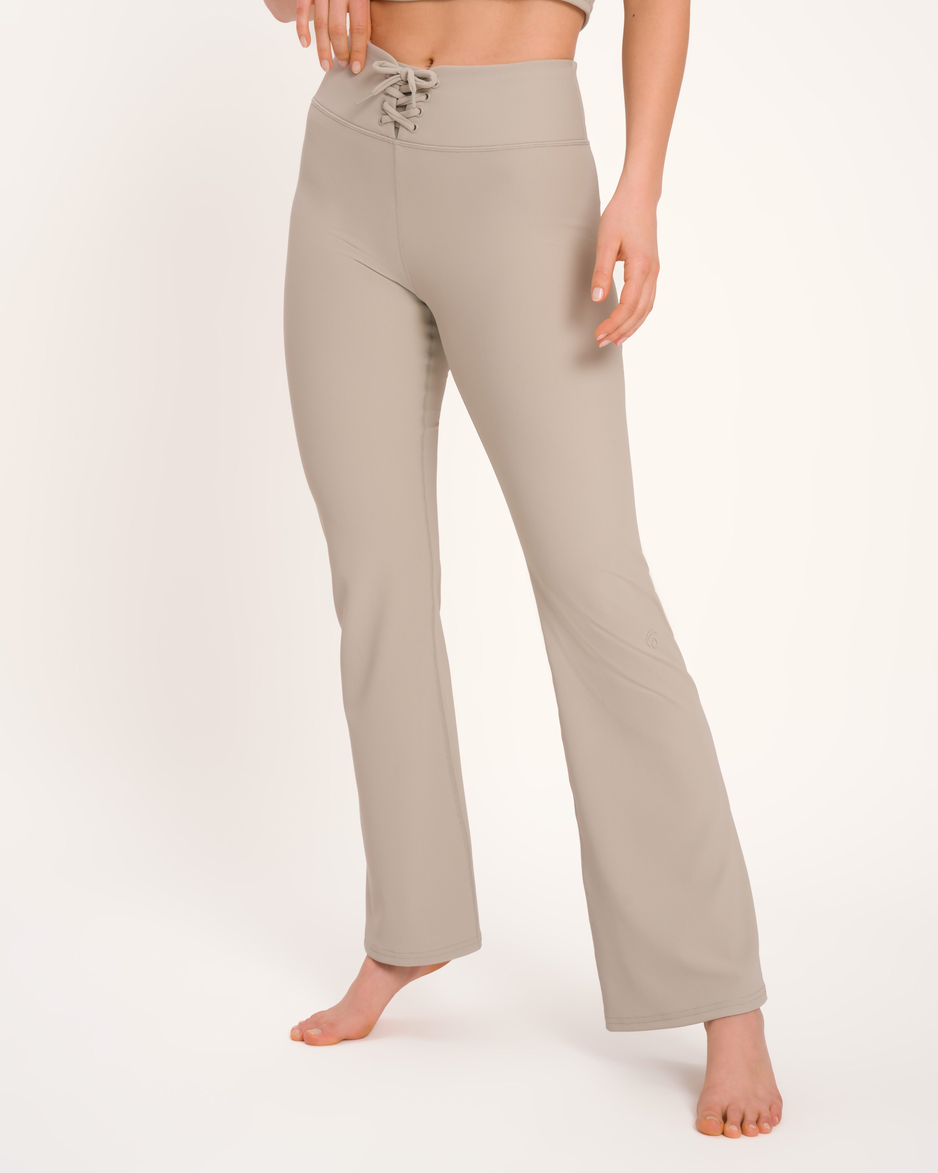 Talia Flared Pant - Yoga Pant - Grey