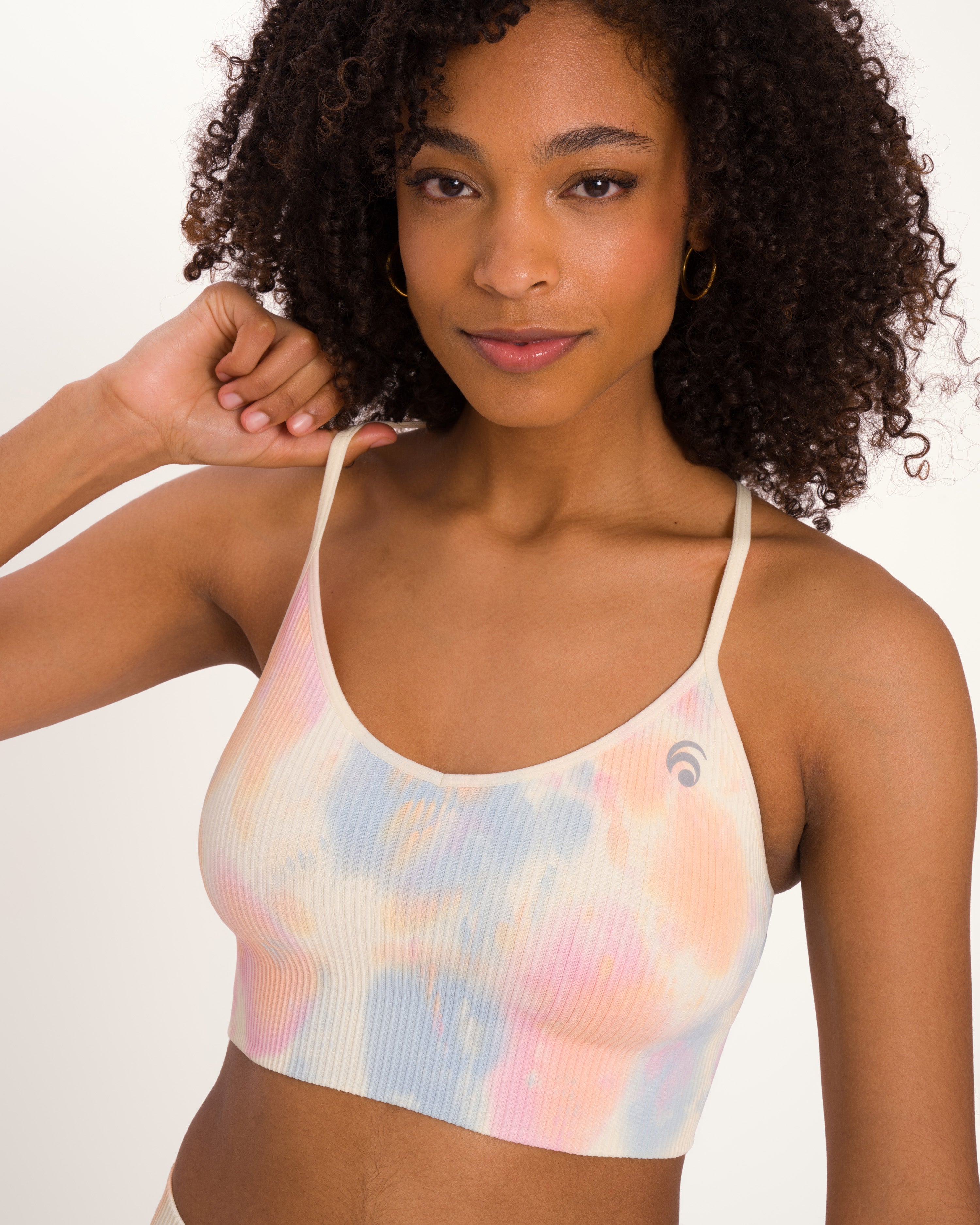 Maya Set - Light Silky Yellow Tie Dye - Yoga Set