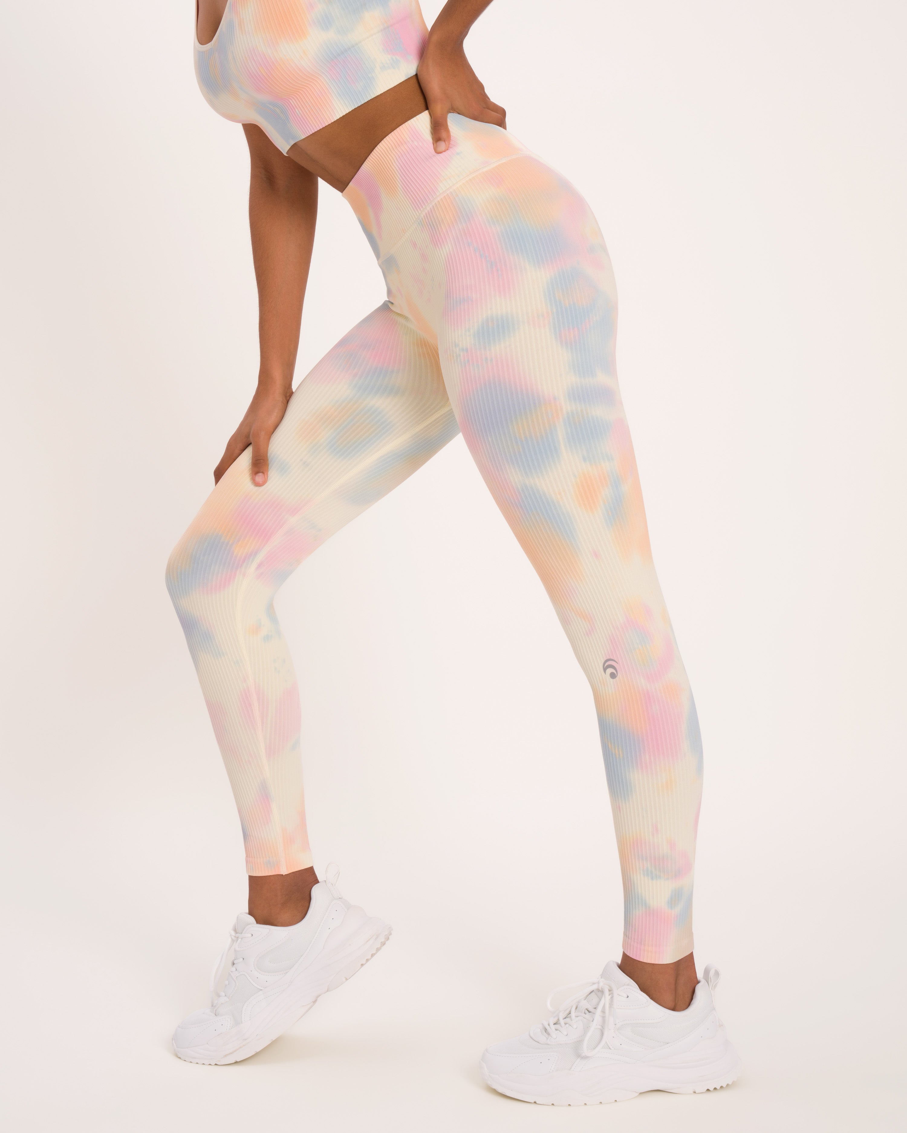 Maya Set - Light Silky Yellow Tie Dye - Yoga Set