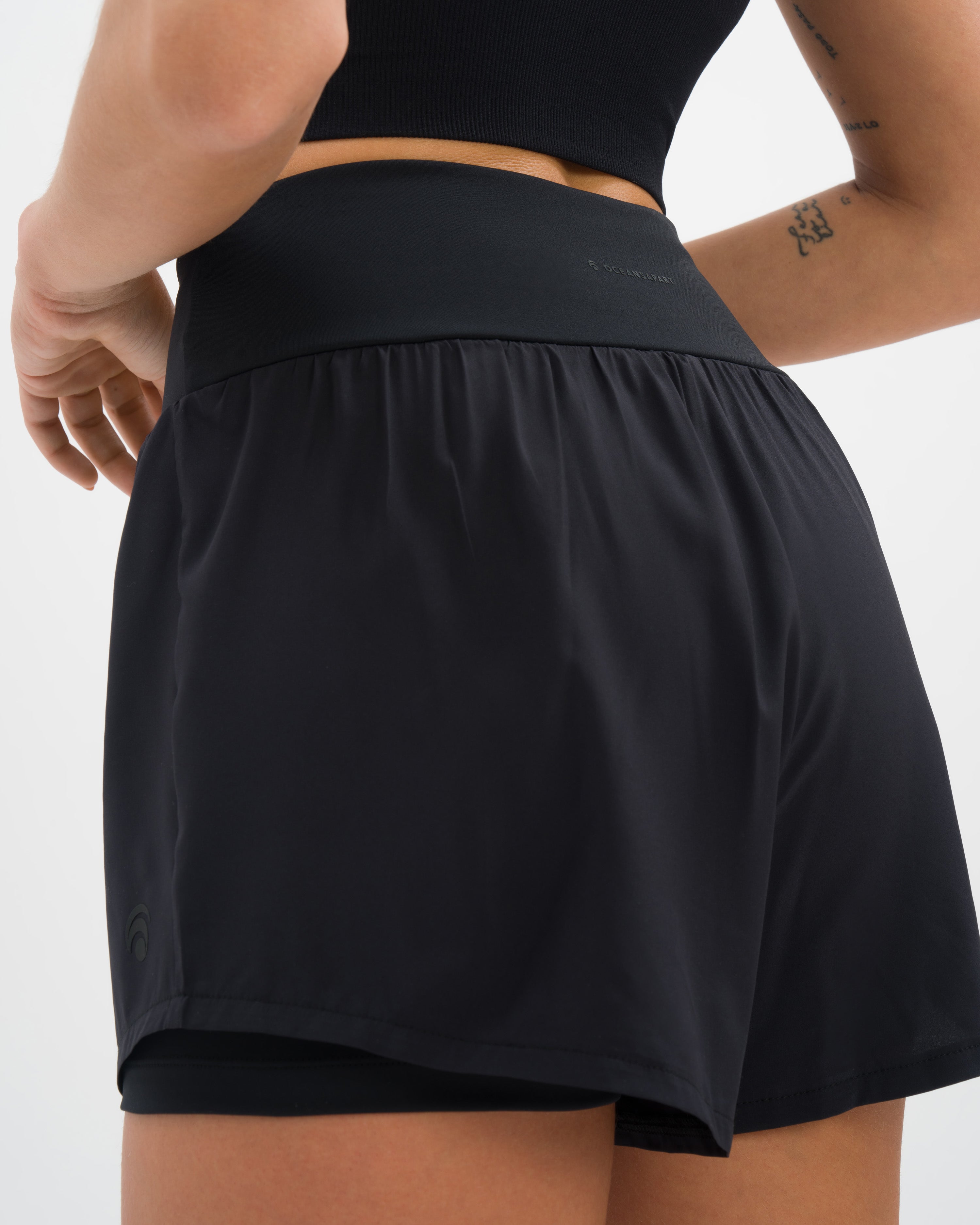 Athena Hotpant Set - Black - Yoga Set