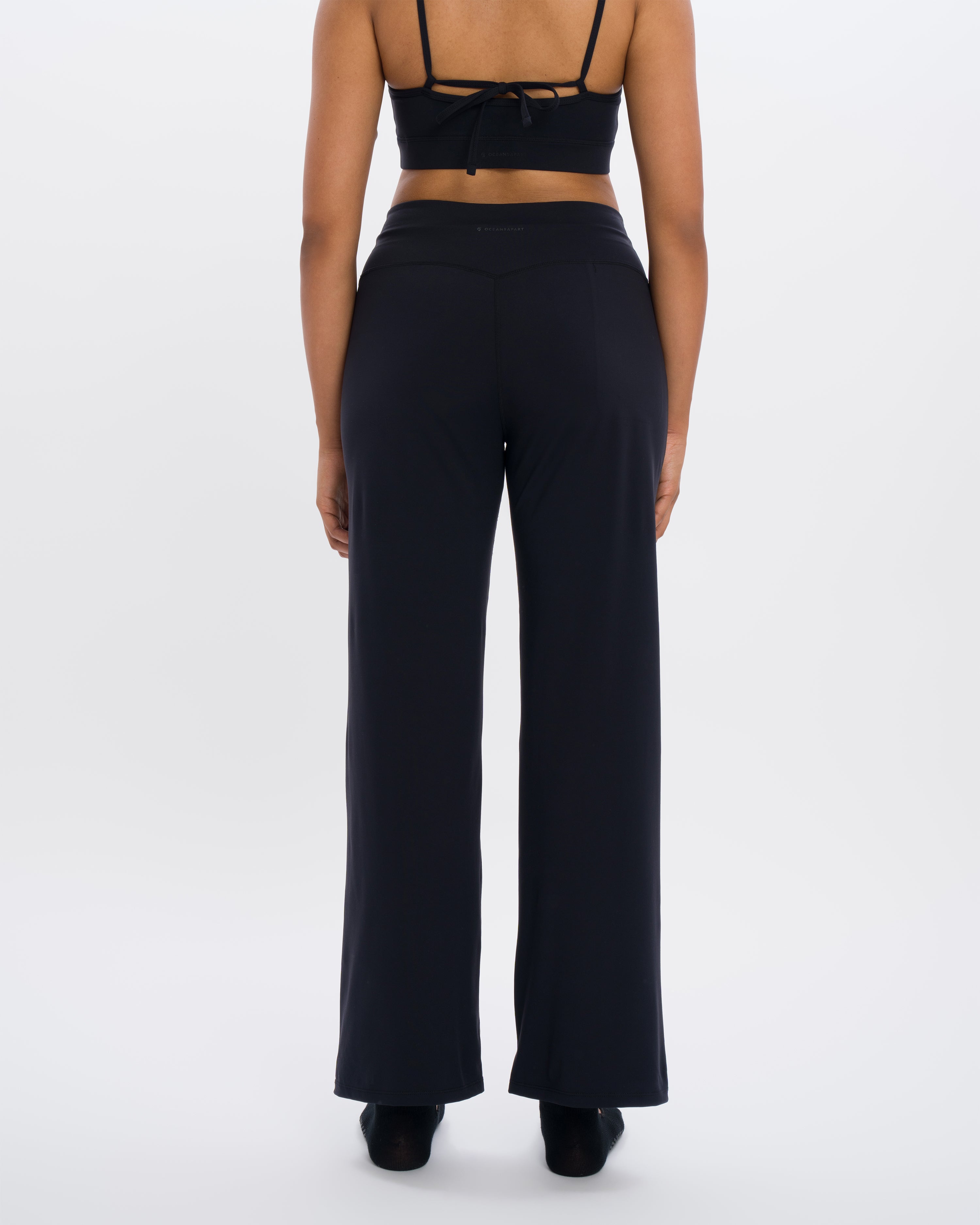 Eve Wideleg Set - Black - Yoga Set