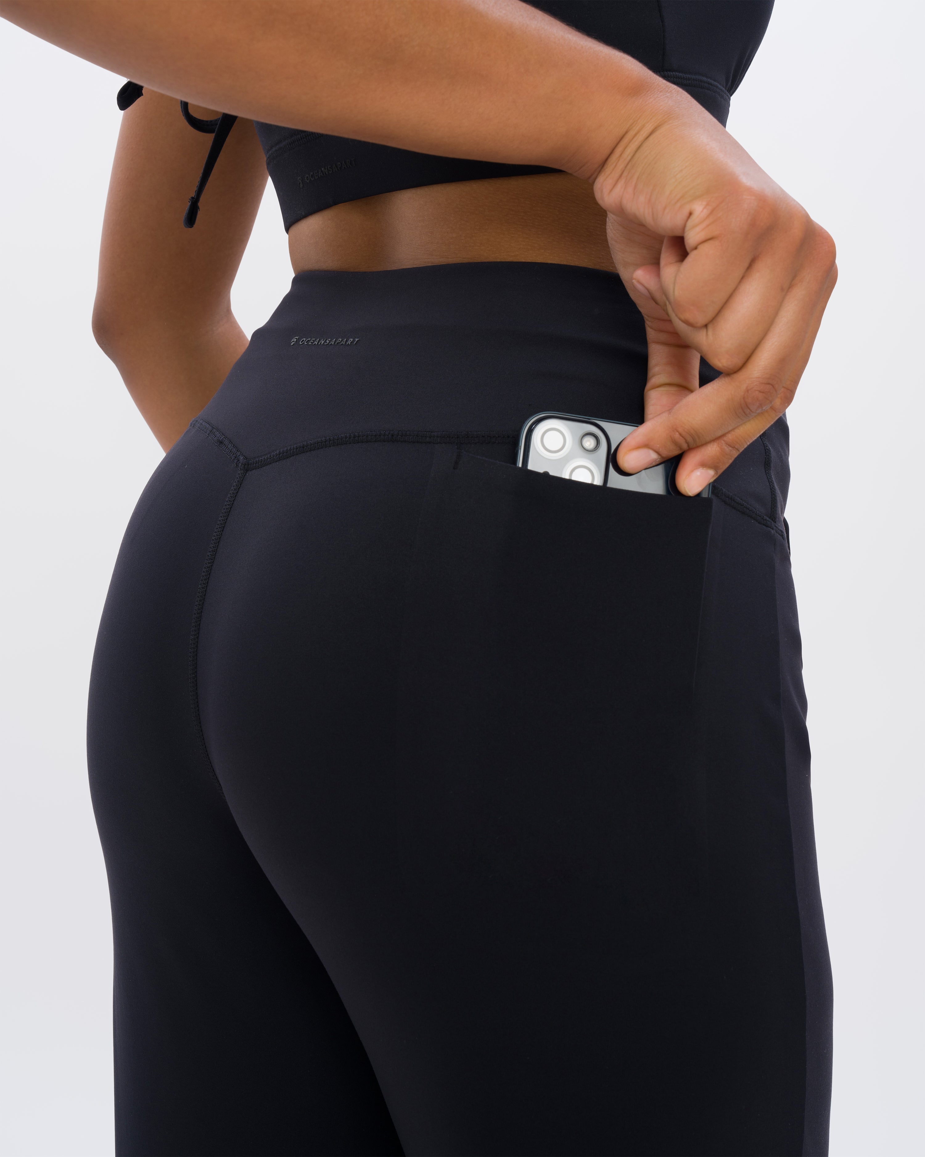 Eve Wideleg Set - Black - Yoga Set