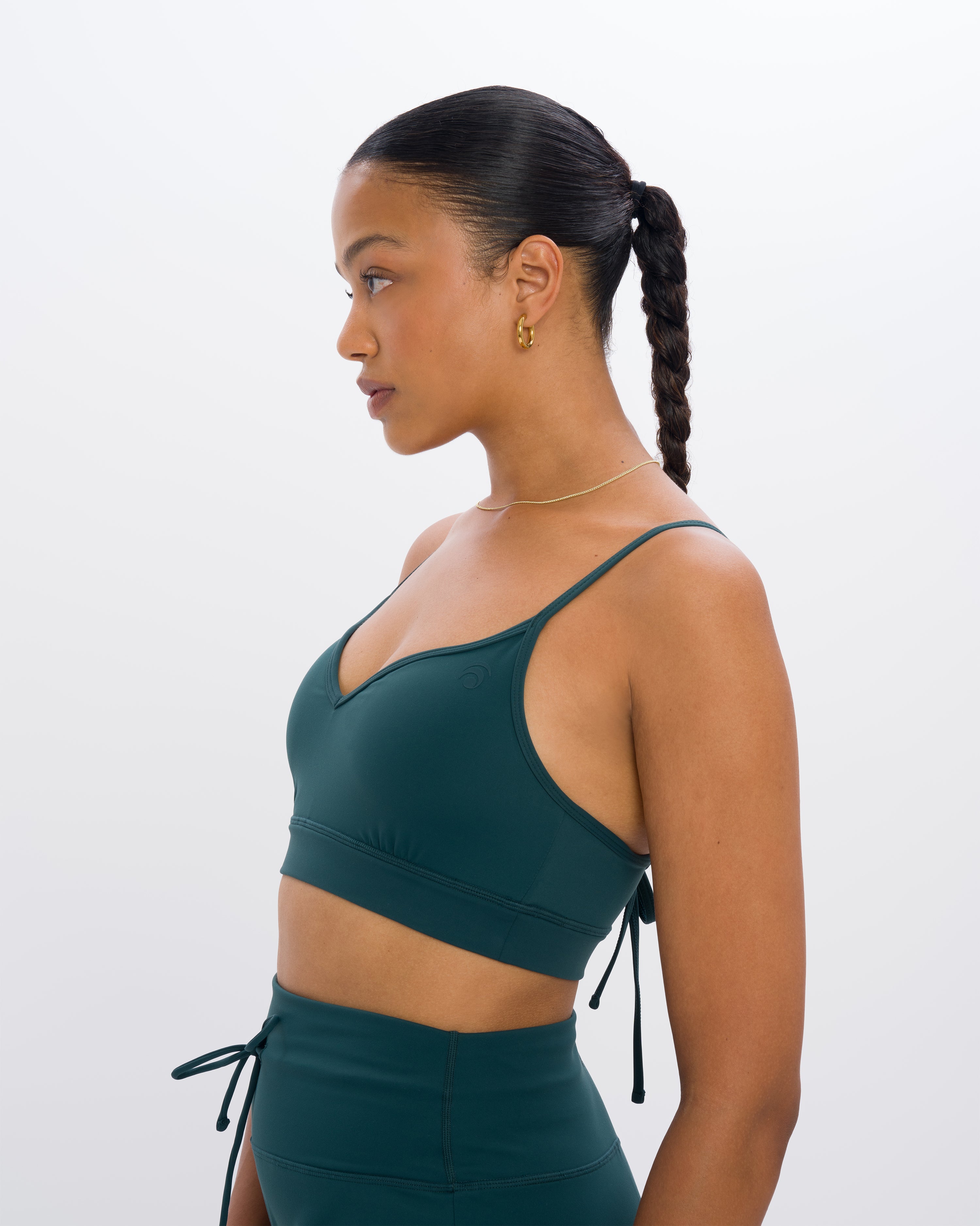 Eve Wideleg Set - Emerald Green - Yoga Set