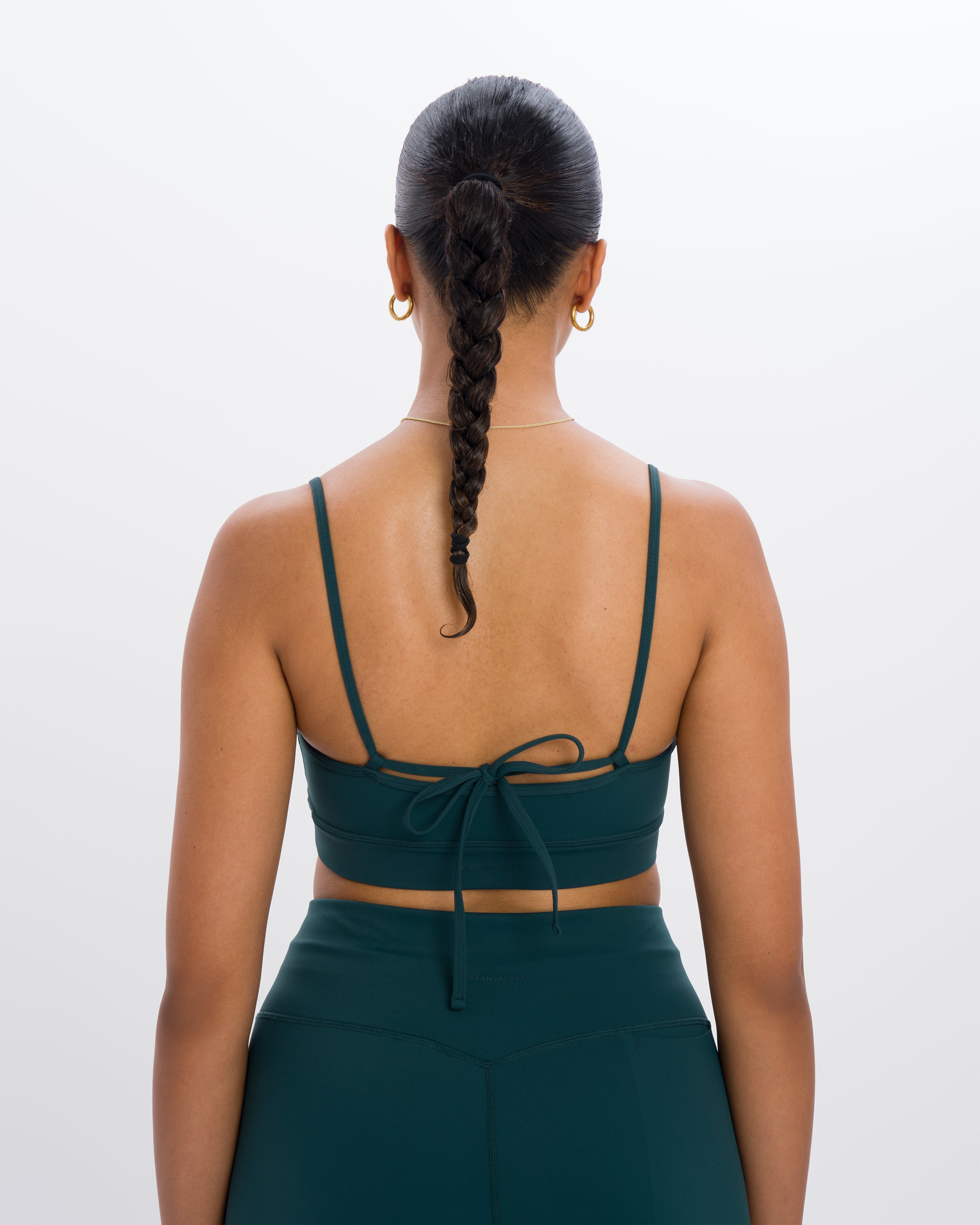 Eve Wideleg Set - Emerald Green - Yoga Set