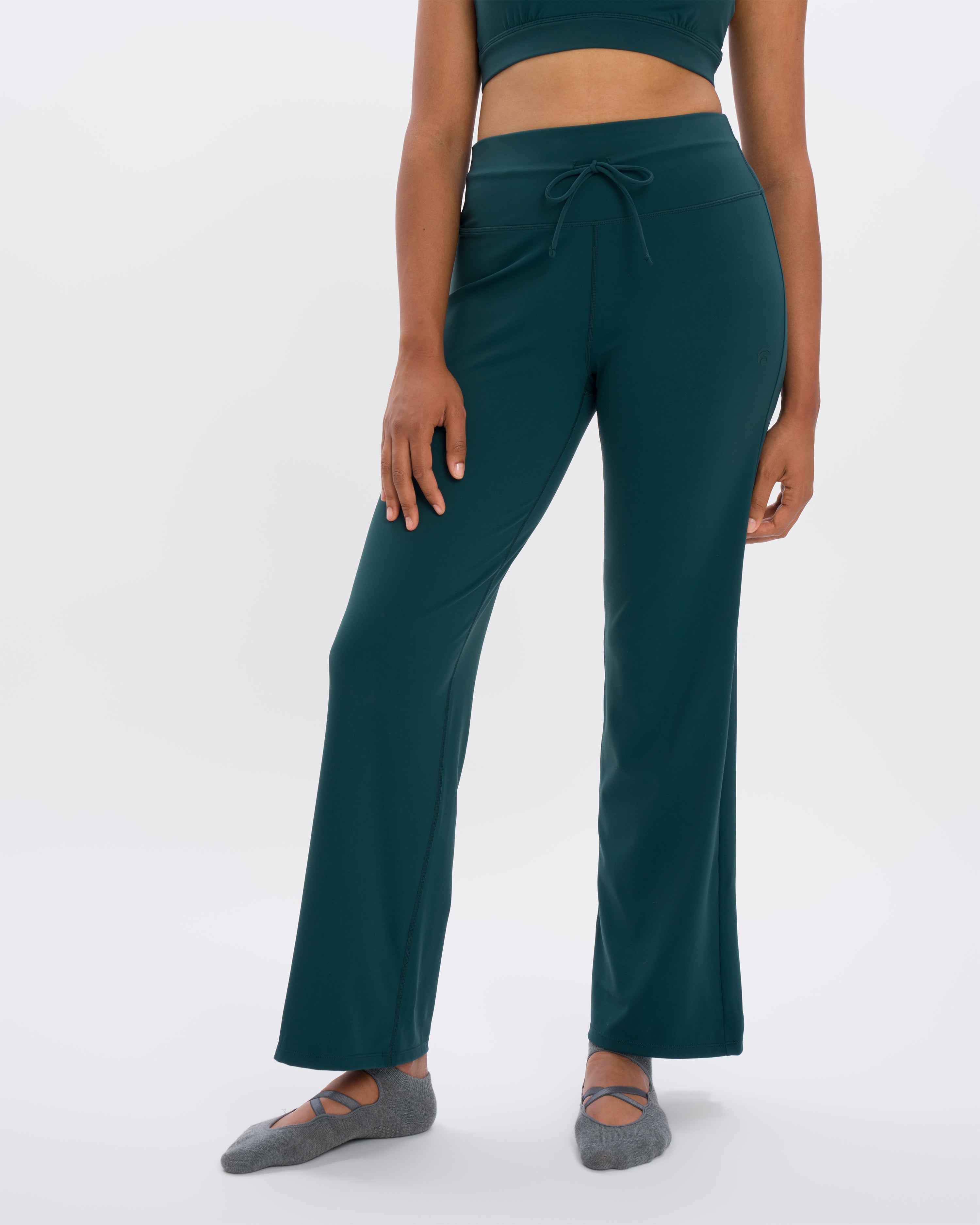 Eve Wideleg Set - Emerald Green - Yoga Set