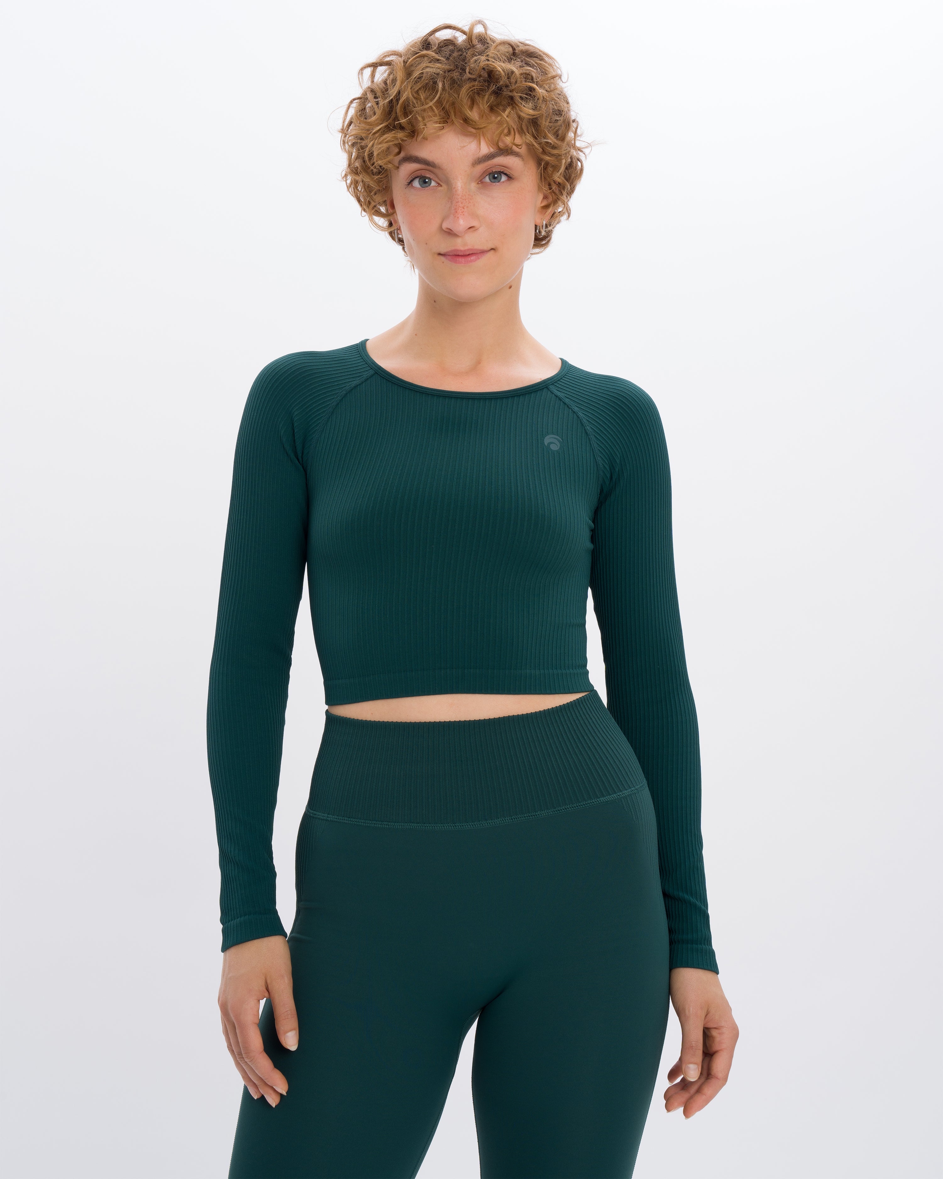 Trixy Longsleeve - Yoga Longsleeve - Emerald Green