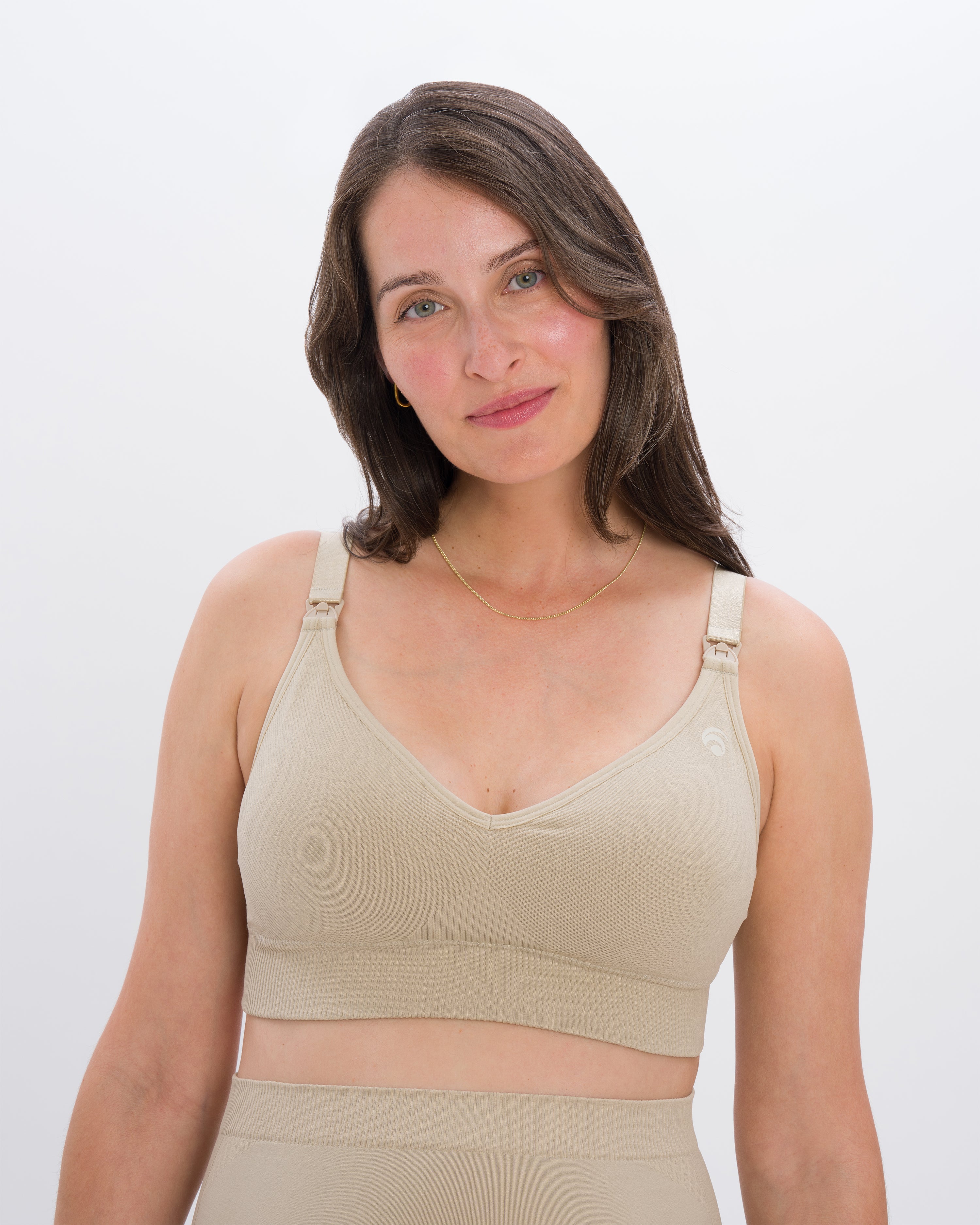 Mila Maternity Bra - Yoga Bra - Beige