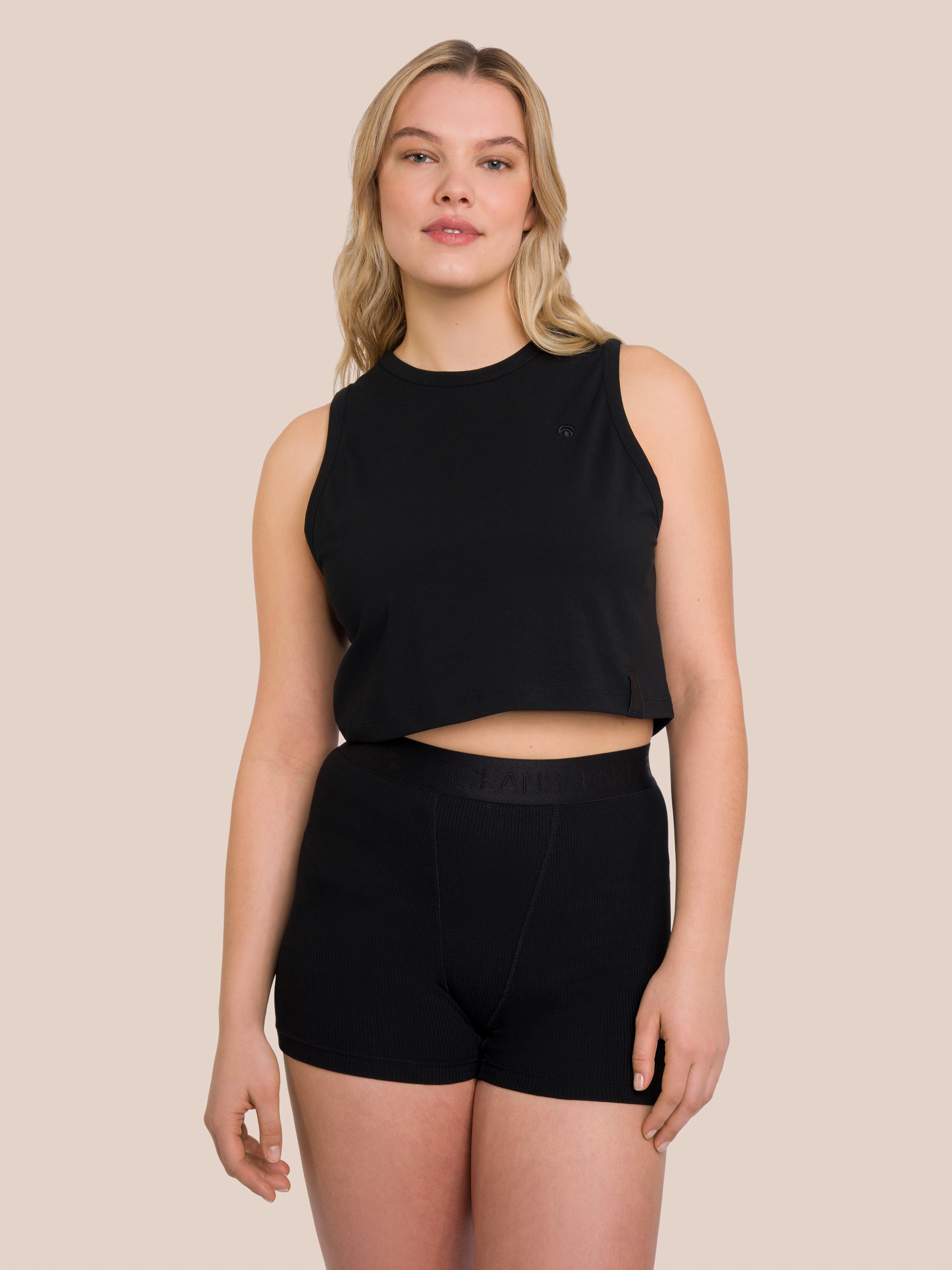 Ariel Cropped Tank Top - Yoga Tank Top