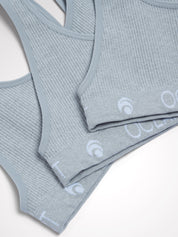 Ariel Seamless Bra Set Deluxe - Light Grey Melange