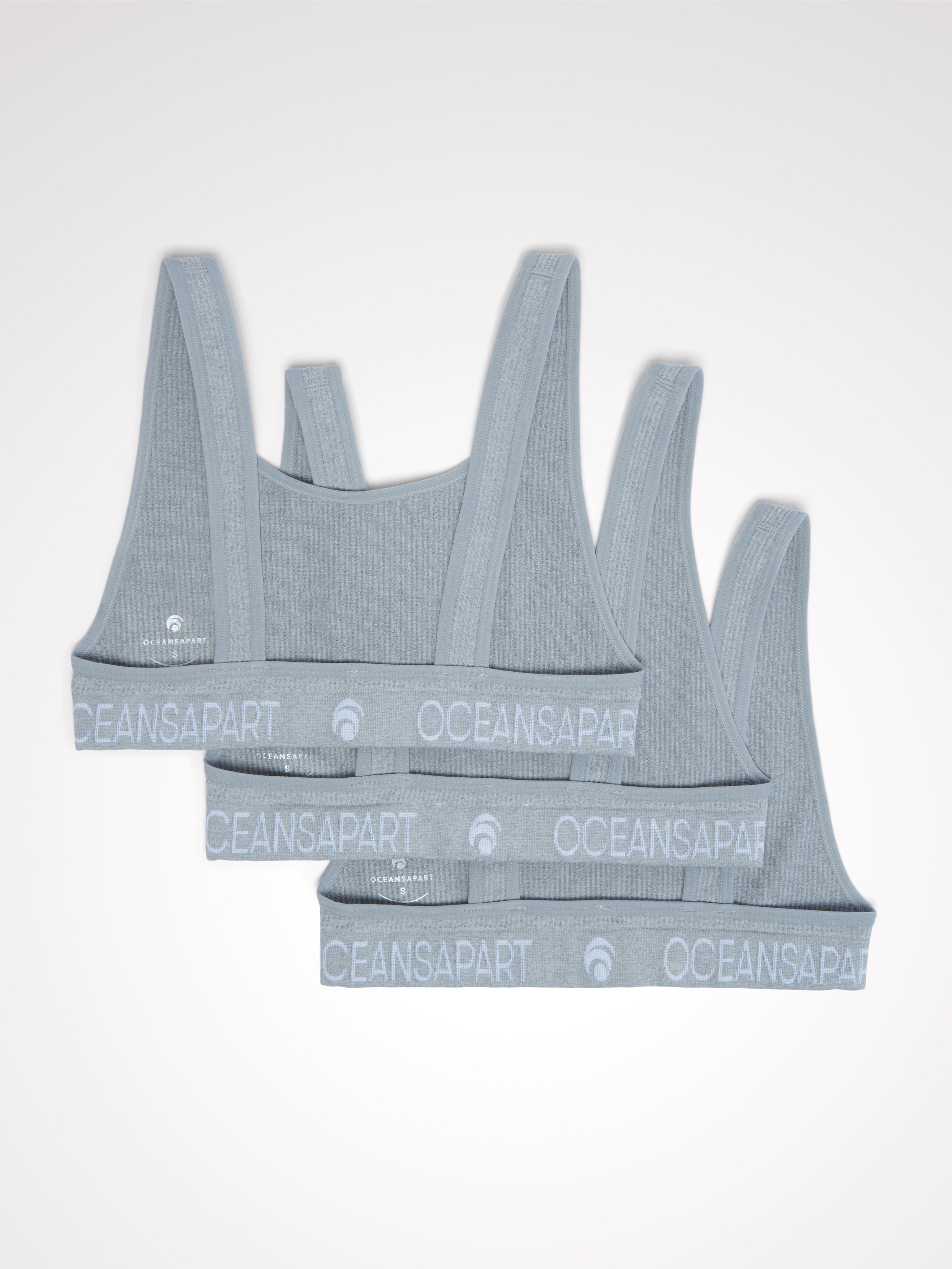 Ariel Seamless Bra Set Deluxe - Light Grey Melange - Yoga Set