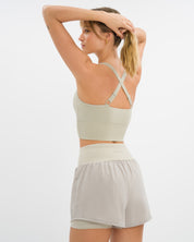 Athena Hotpant Set - Dove Grey