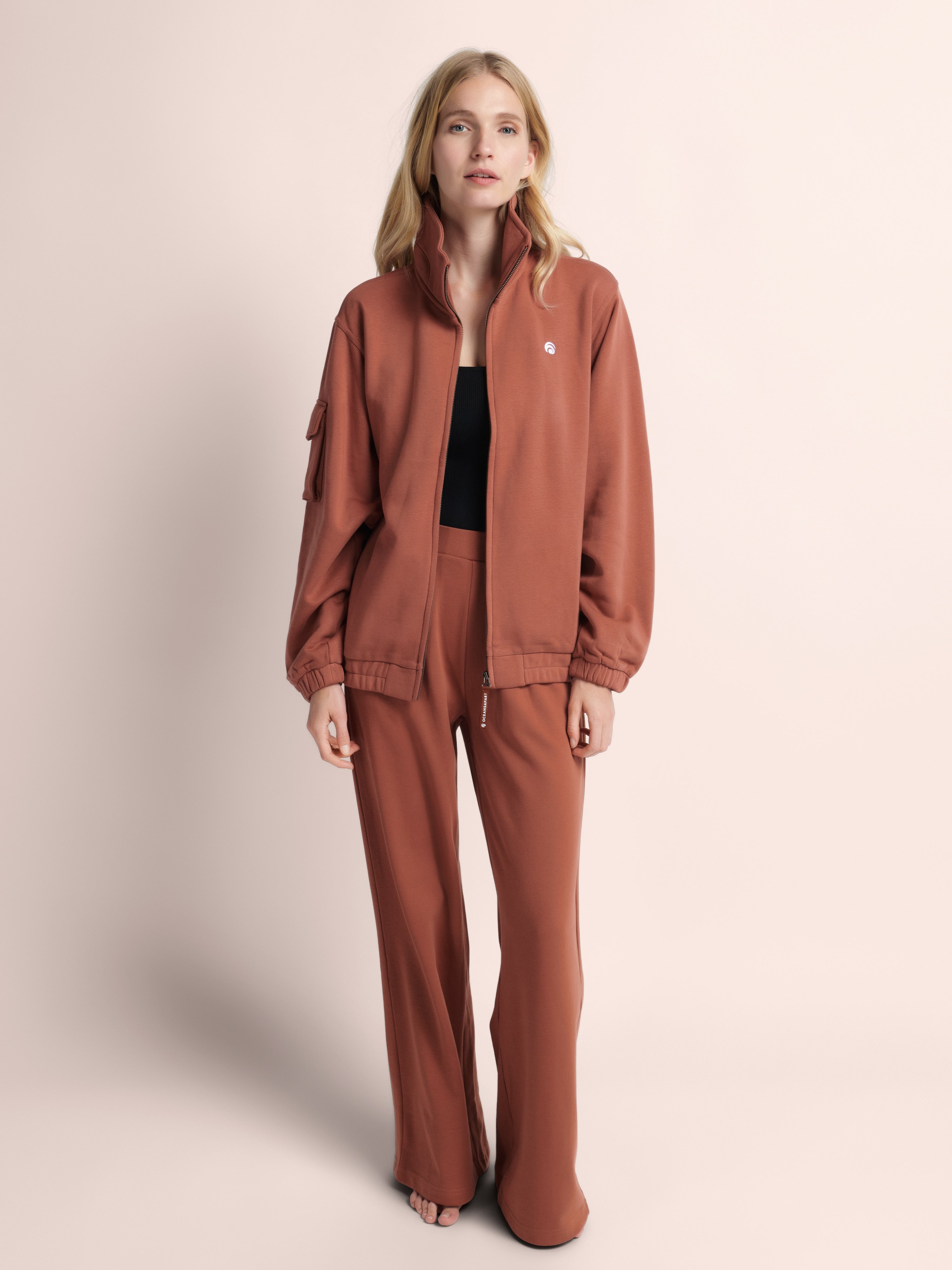 Brooke Dylan Sweat Set - Cinnamon - Yoga Set