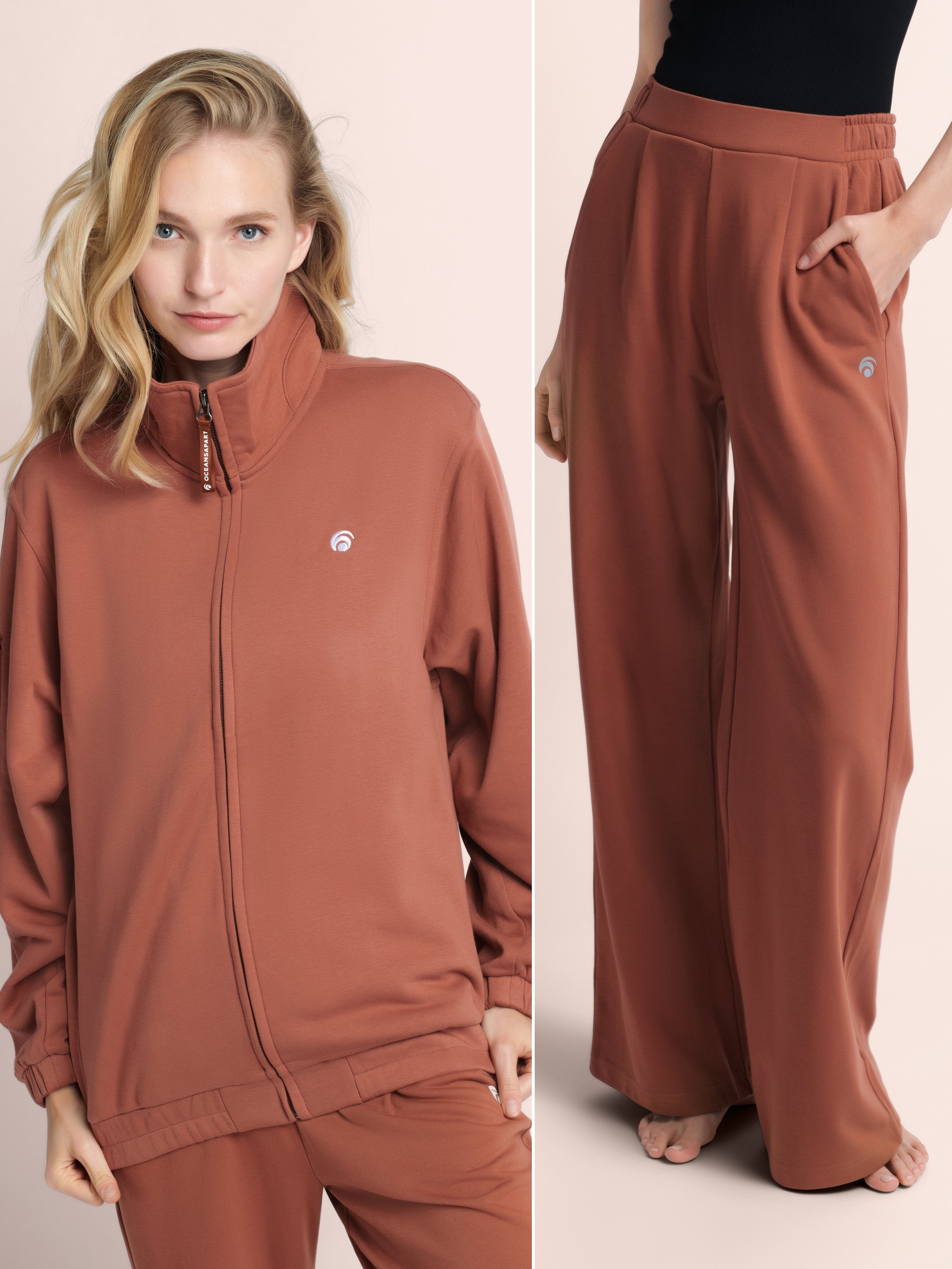 Brooke Dylan Sweat Set - Cinnamon - Yoga Set