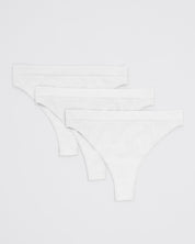 Cloudy Thong Set Deluxe - White