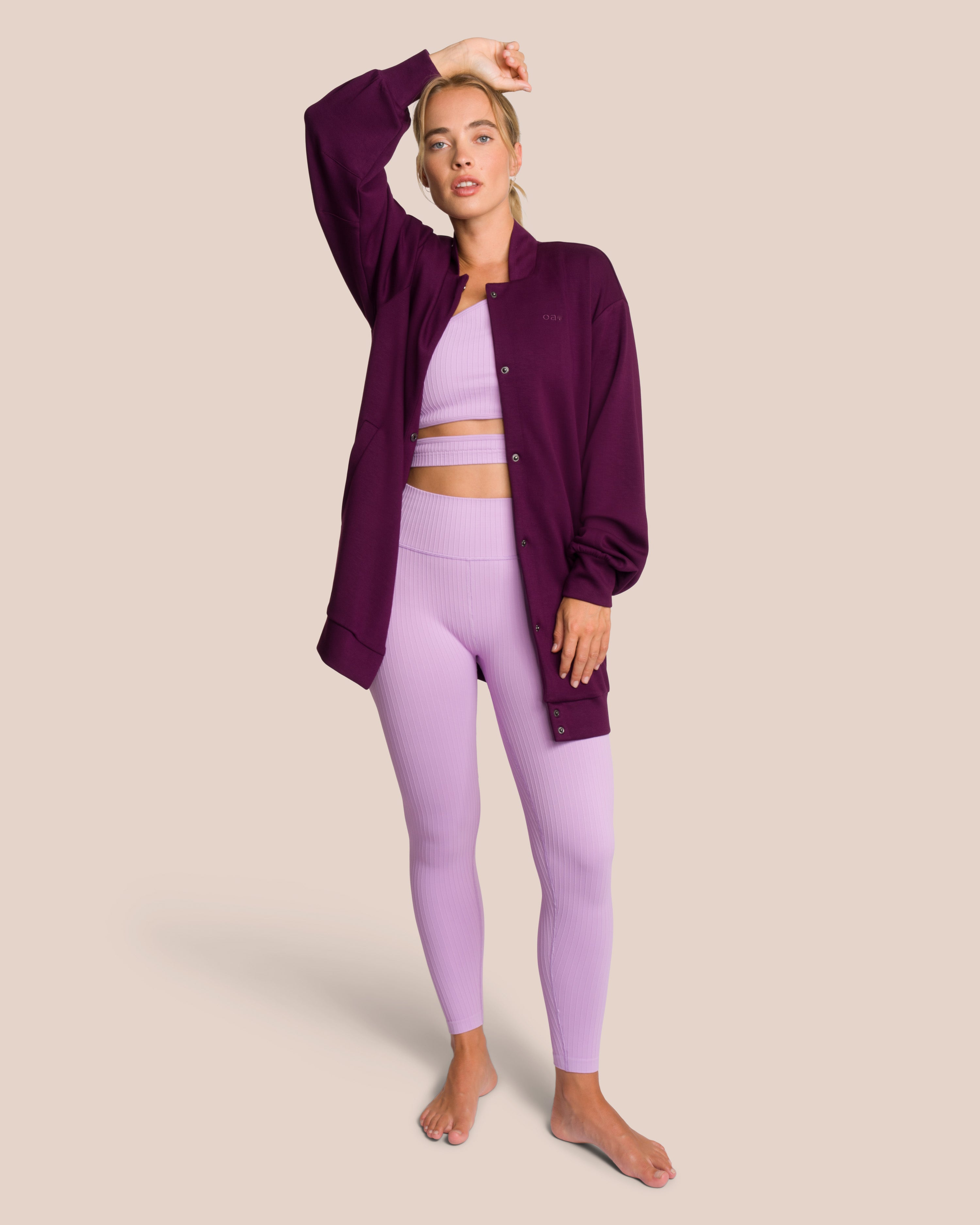 Elodie Bomber Jacket Set Deluxe - Misty Lavender & Shadow Lilac