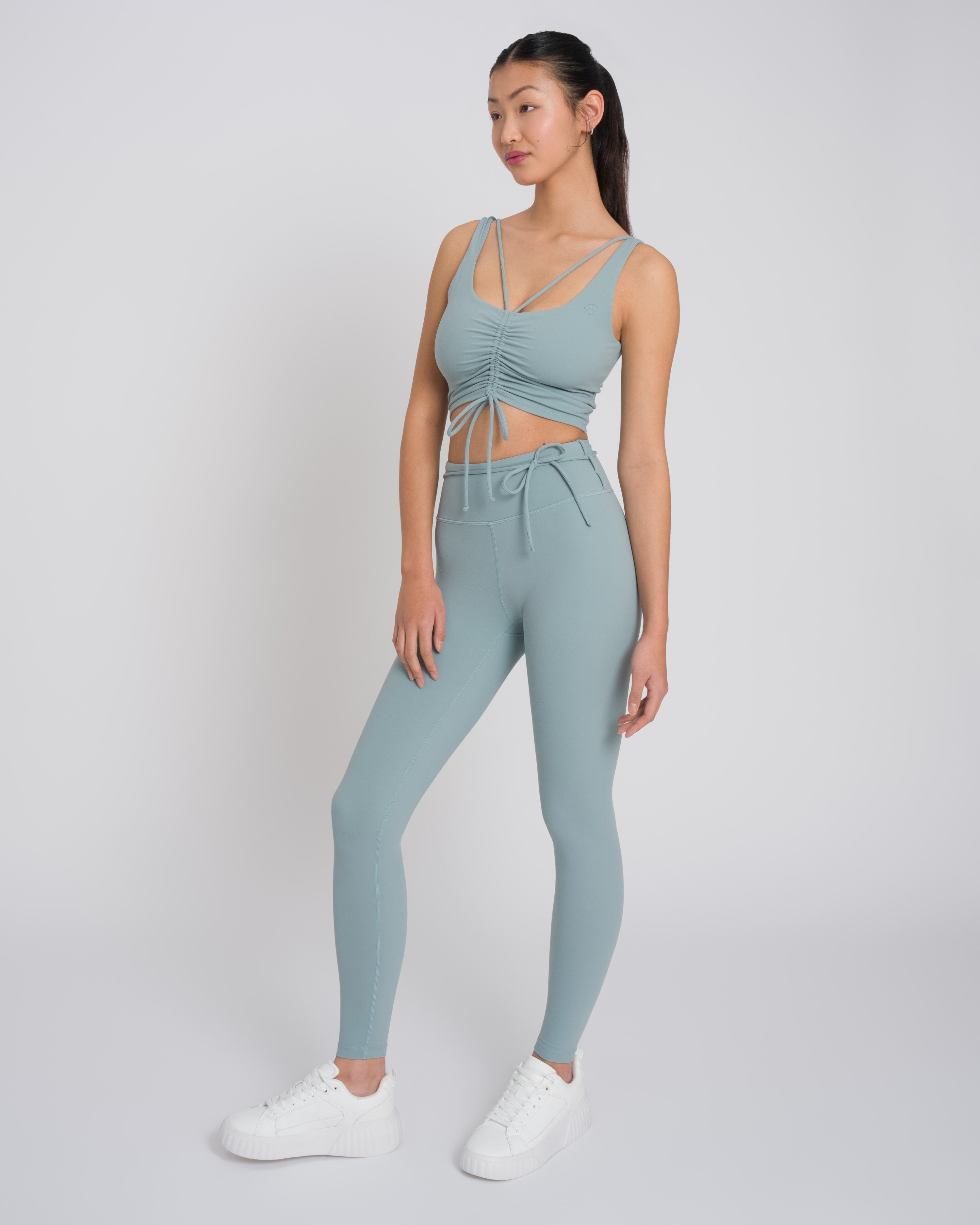 Gianna Set - Light Aloe Grey - Yoga Set