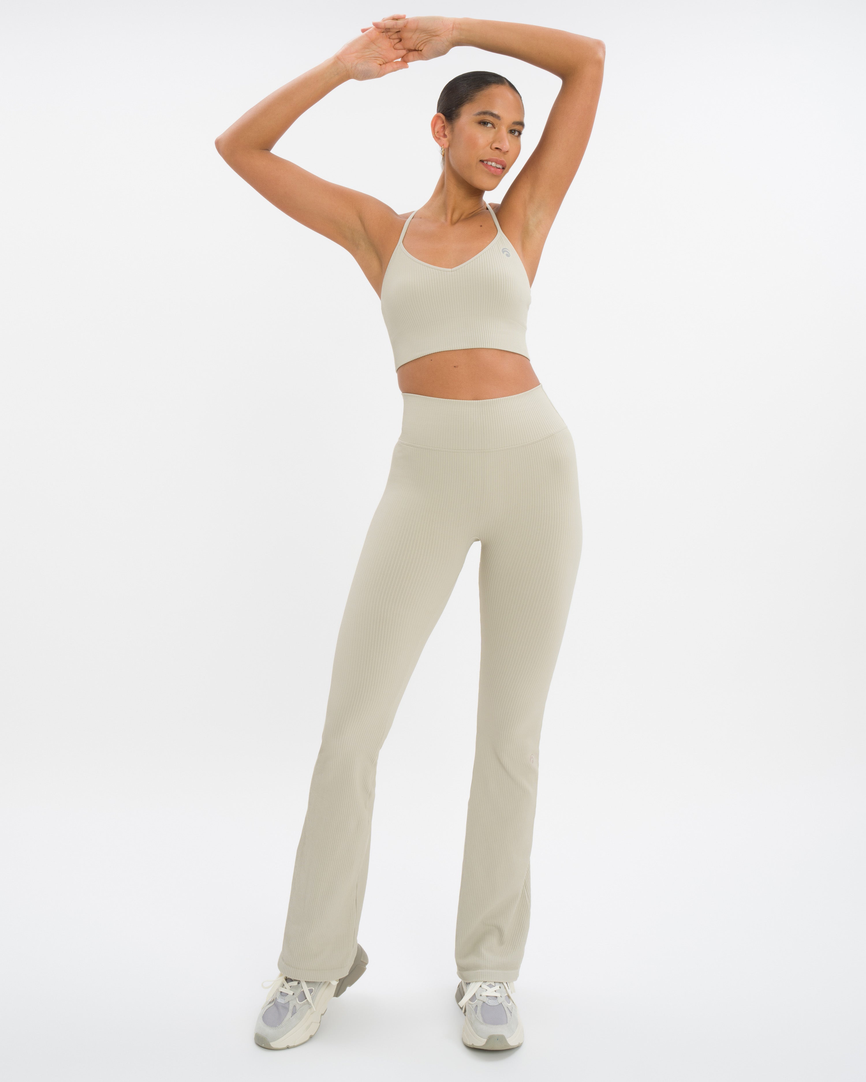 Maya Flared Set - Dove Grey - Yoga Set