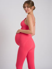 Mila Maternity Set - Hibiscus Red