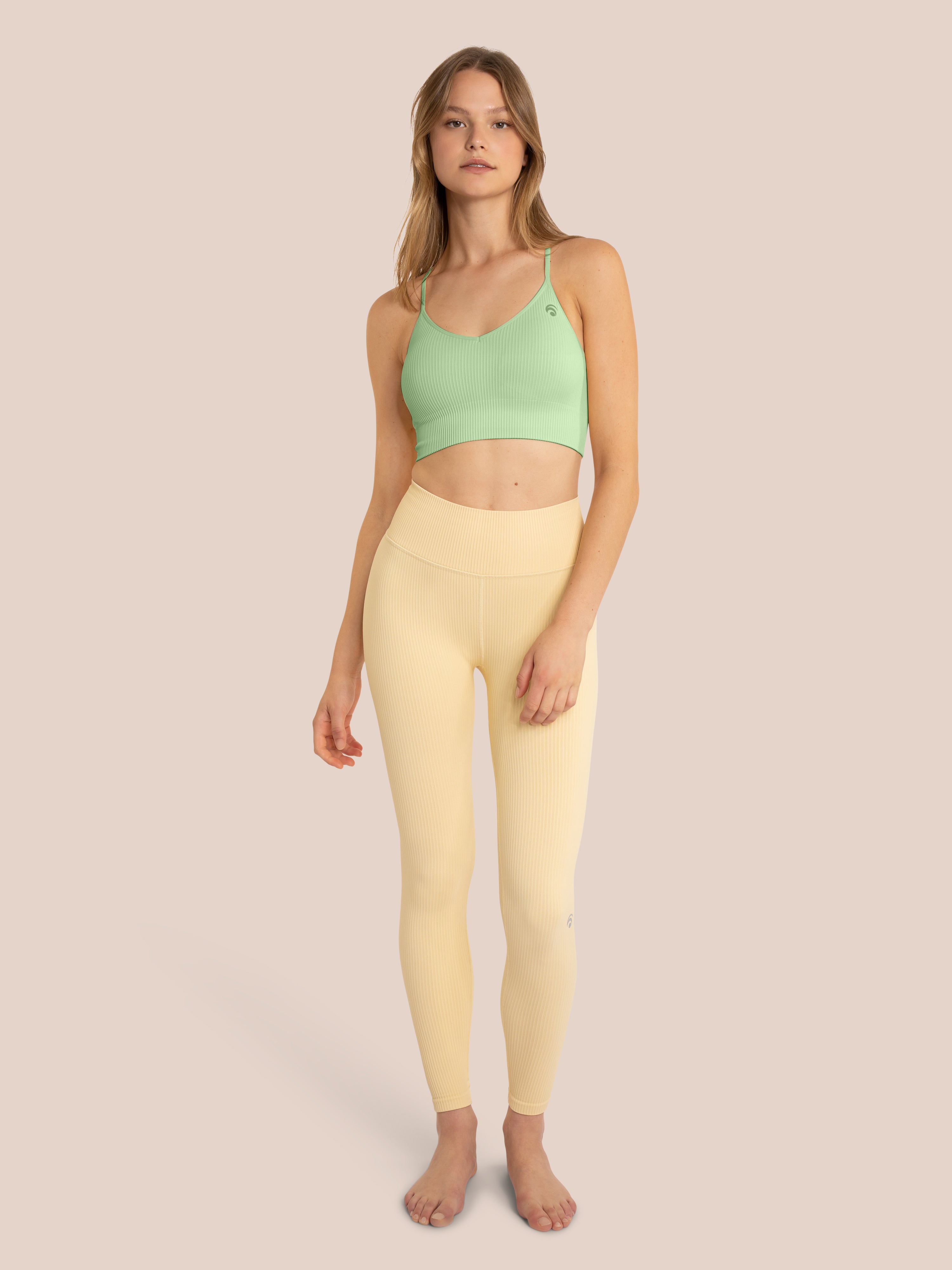 Maya Set - Cider Green &amp; Yellow Stone - Yoga Set - Cider Green & Yellow Stone