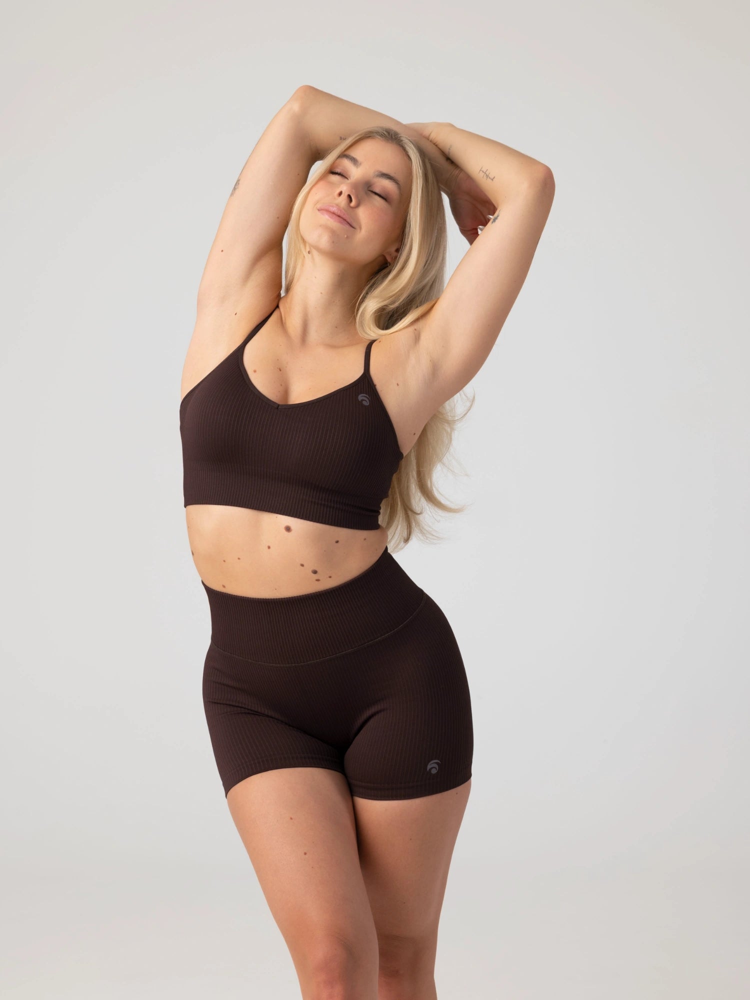 Maya Hotpant Set - Dark Oak - Yoga Set