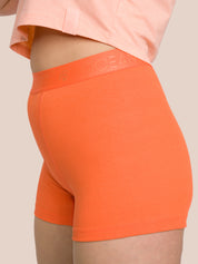 Ariel Boxer Short Set - Fire Orange & Soft Orange Melange