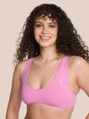 Michelle Plain Bra Set Deluxe - Hazy Blue, Diva Pink & Limon