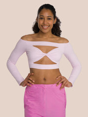 Three-Piece Cut Out Shirt Set Deluxe - California Rose